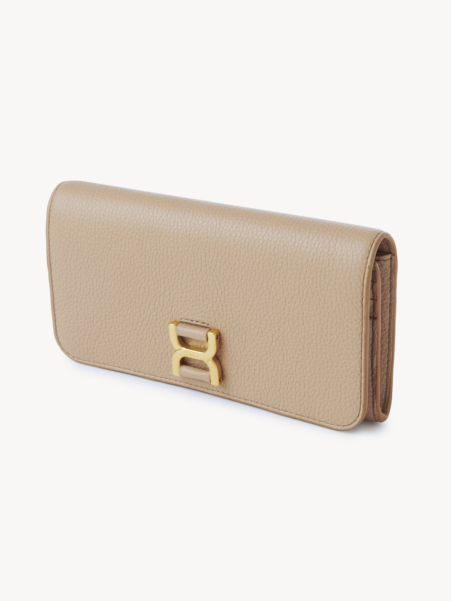 MARCIE LONG WALLET WITH FLAP IN GRAINED LEATHER - 2