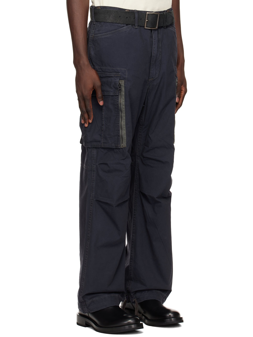Navy Ranger Poplin Cargo Pants - 2