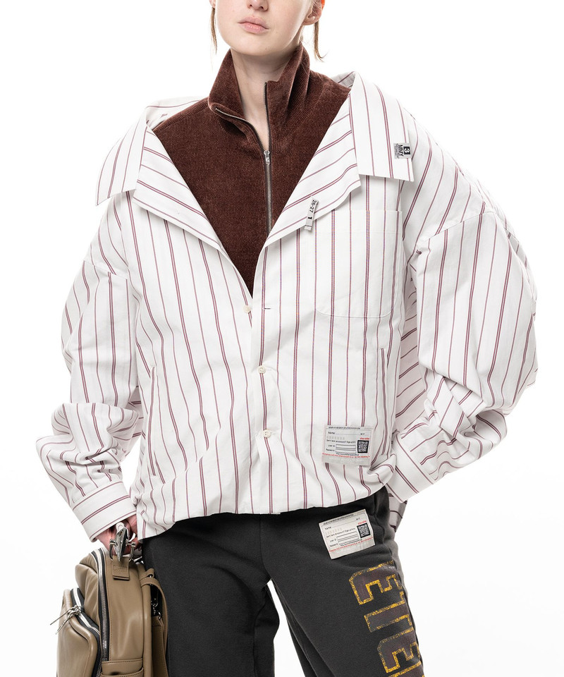 Shifted Layer Stripe Shirt 6