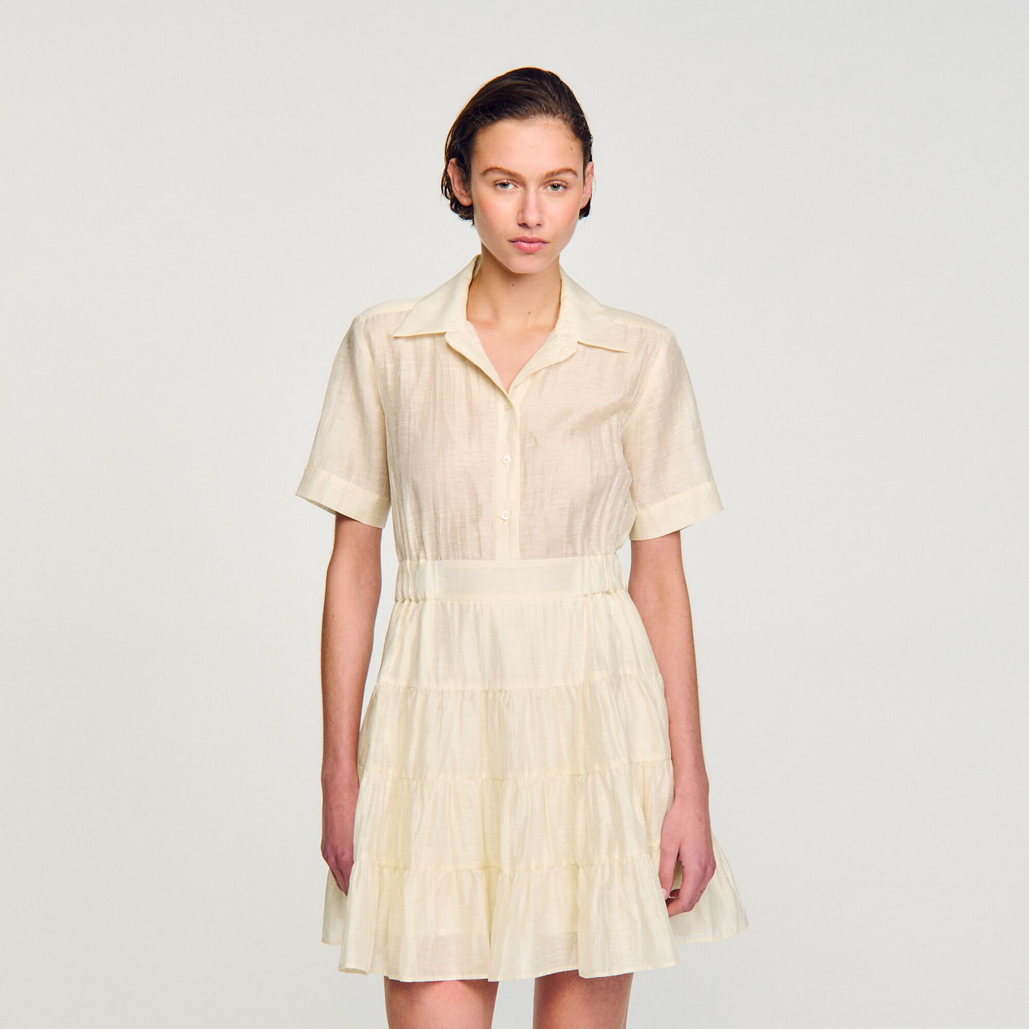 SHORT RUFFLED DRESS - 5