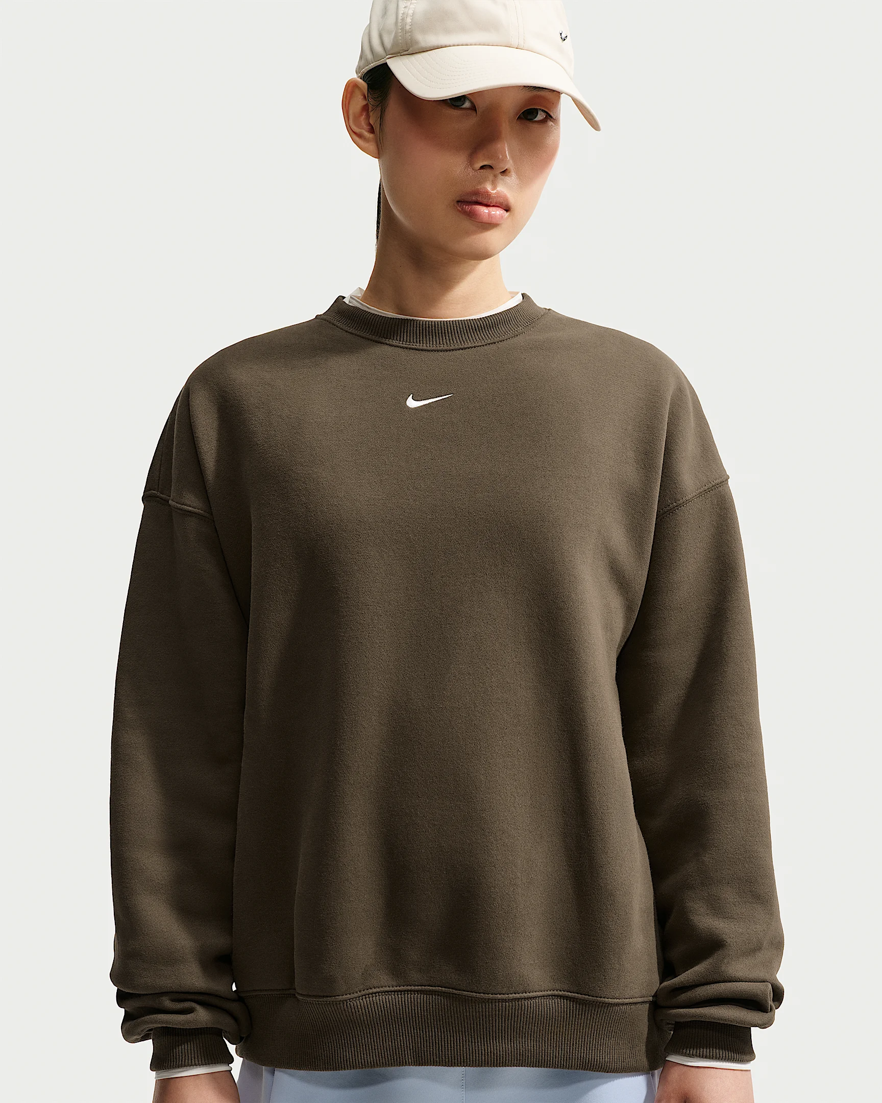 Nike Studio Fleece Medium Weight Women's Oversized Crew - 1