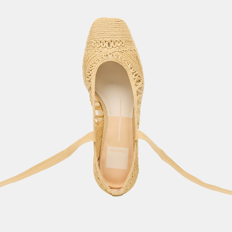 FARIS FLATS LT NATURAL MACRAME 10