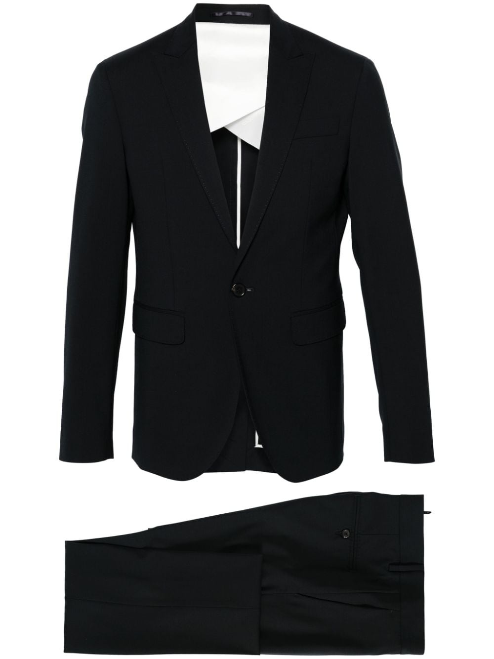 virgin wool single-breasted suit - 2