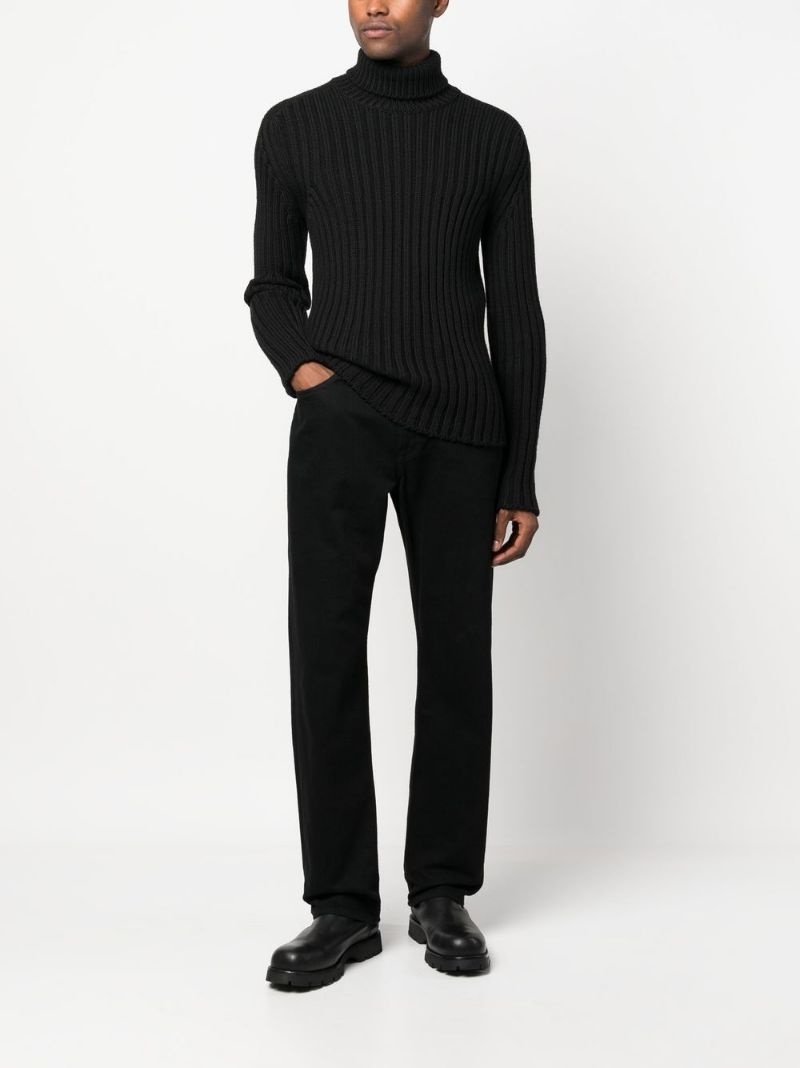 roll-neck rib-knit jumper - 2