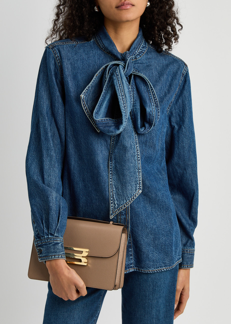 Victoria Beckham Dorian Small Grained Leather top Handle bag - 7