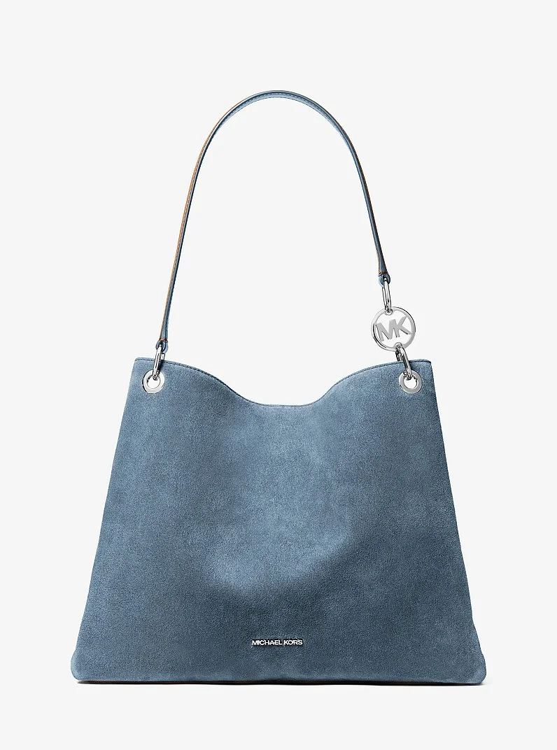 Christina Large Suede Shoulder Bag - 1