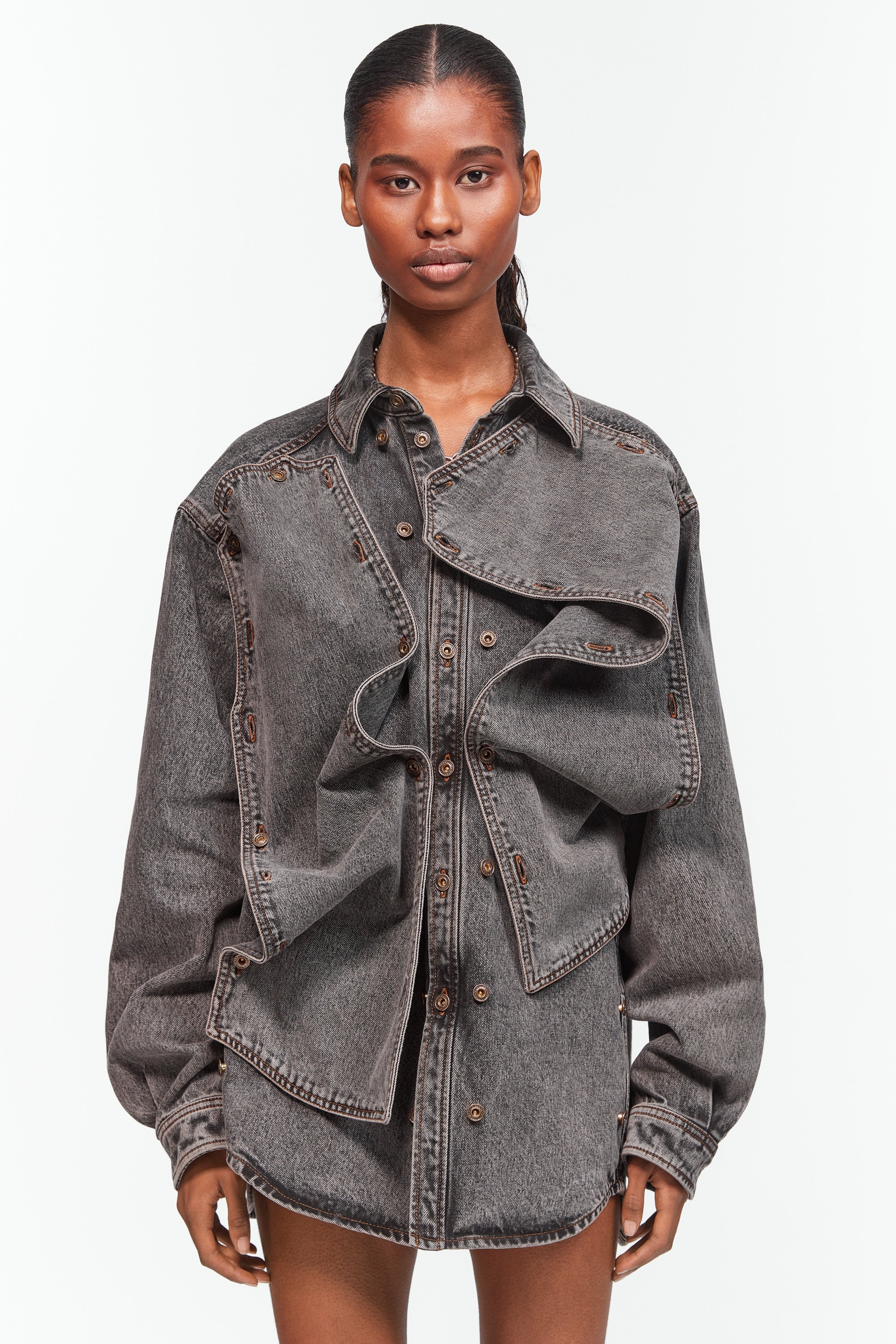 Evergreen Snap Off Denim Shirt - 8