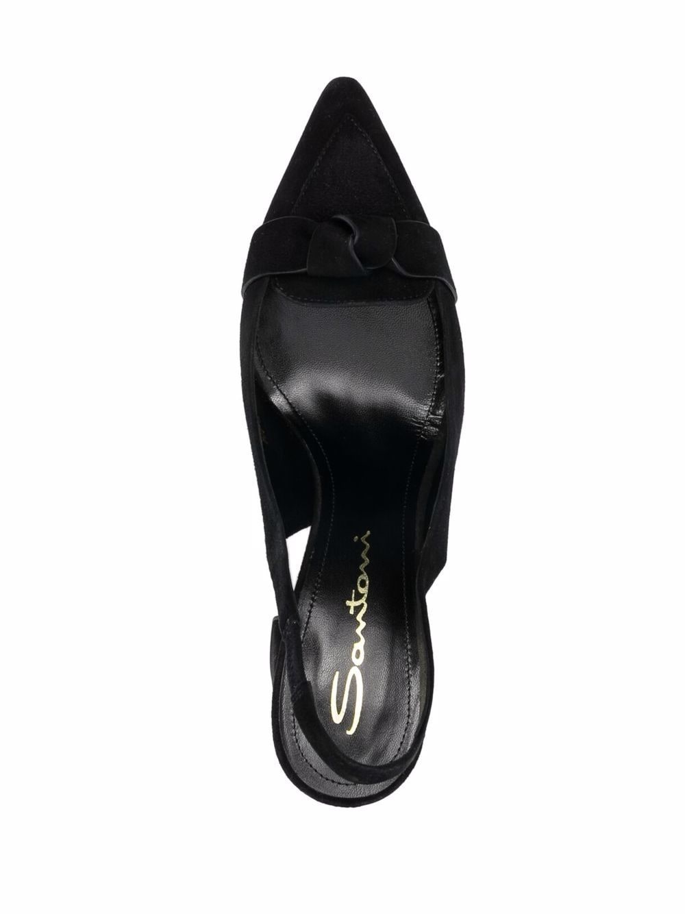 knot-embellished 95mm slingback pumps - 4