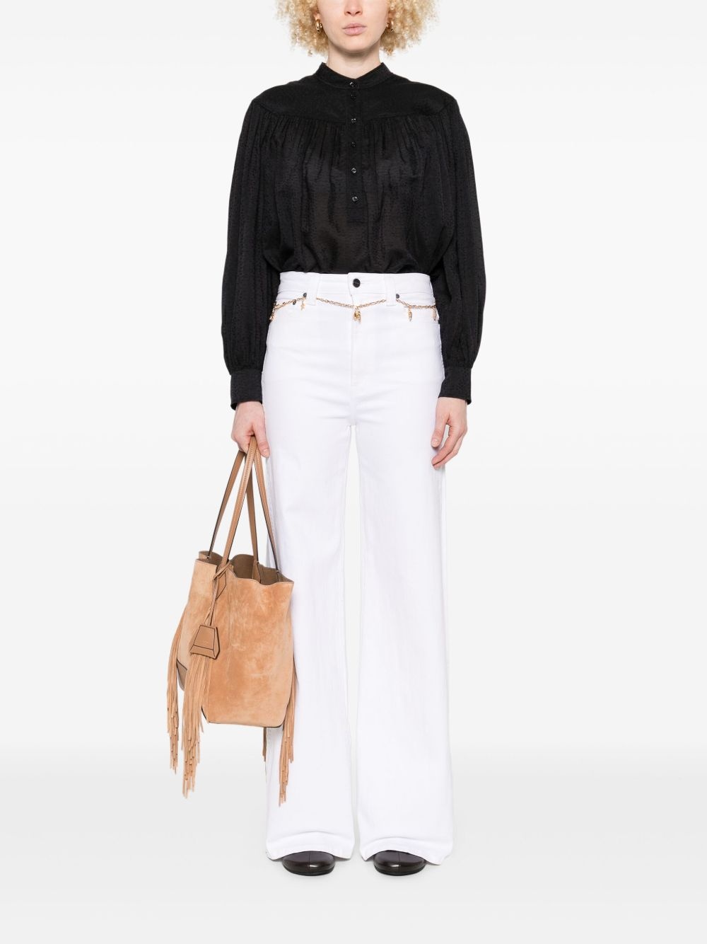 long-sleeve blouse - 2