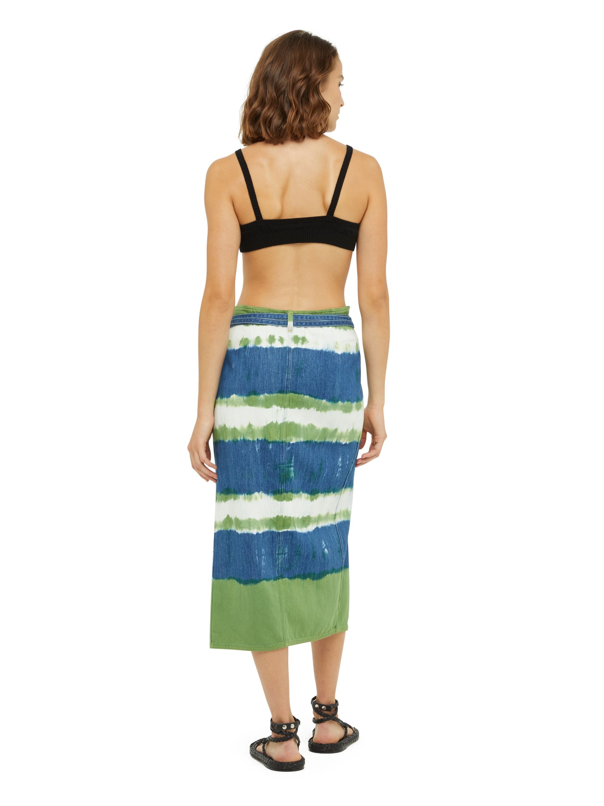 Magic Journey Denim Sarong Skirt - 6