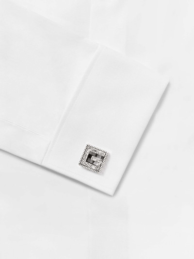 GUCCI Engraved Burnished Sterling Silver Cufflinks outlook