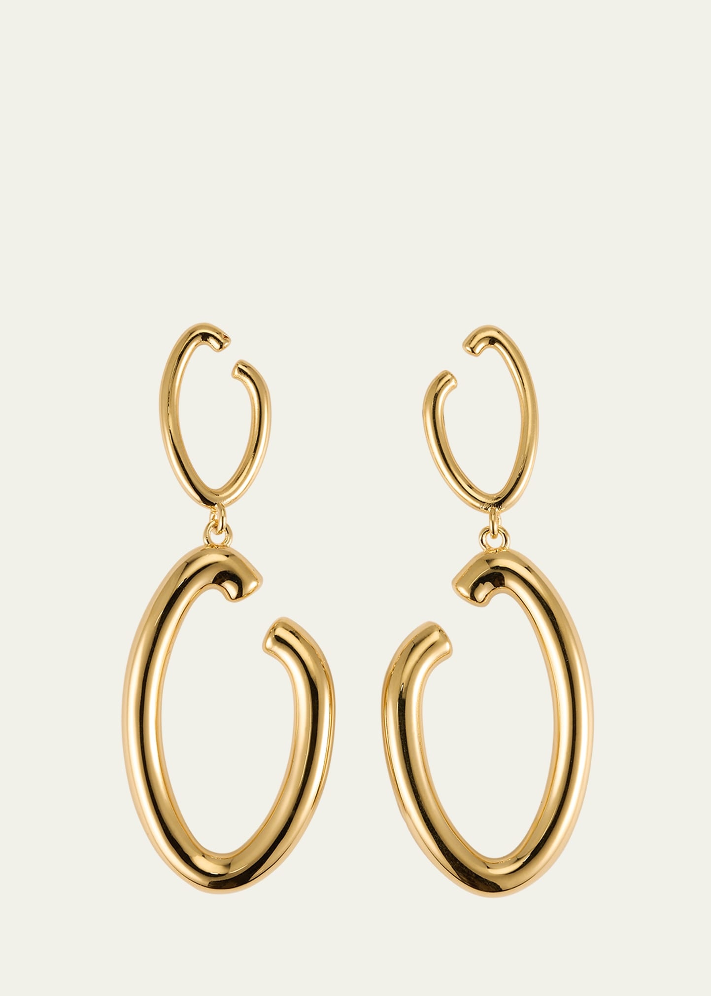 O Drop Hoop Earrings - 1
