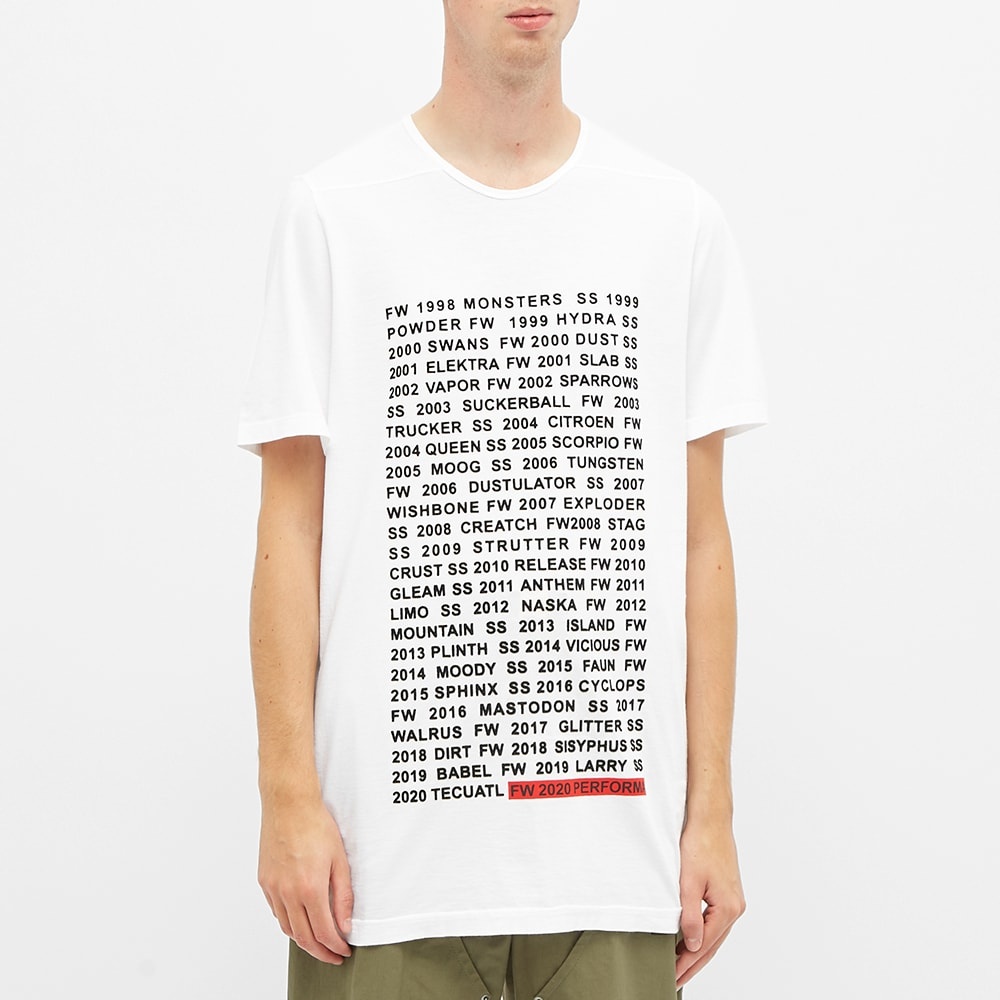 Rick Owens DRKSHDW Lightweight Seasons Print Level Tee - 4