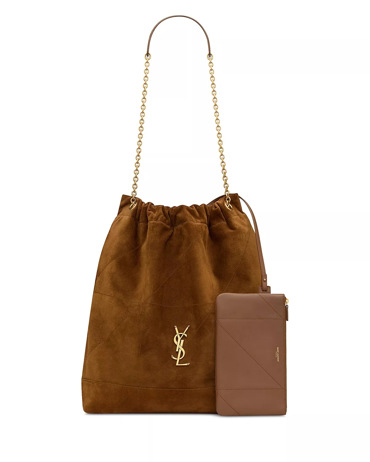 Jamie Large Pochon in Suede - 3