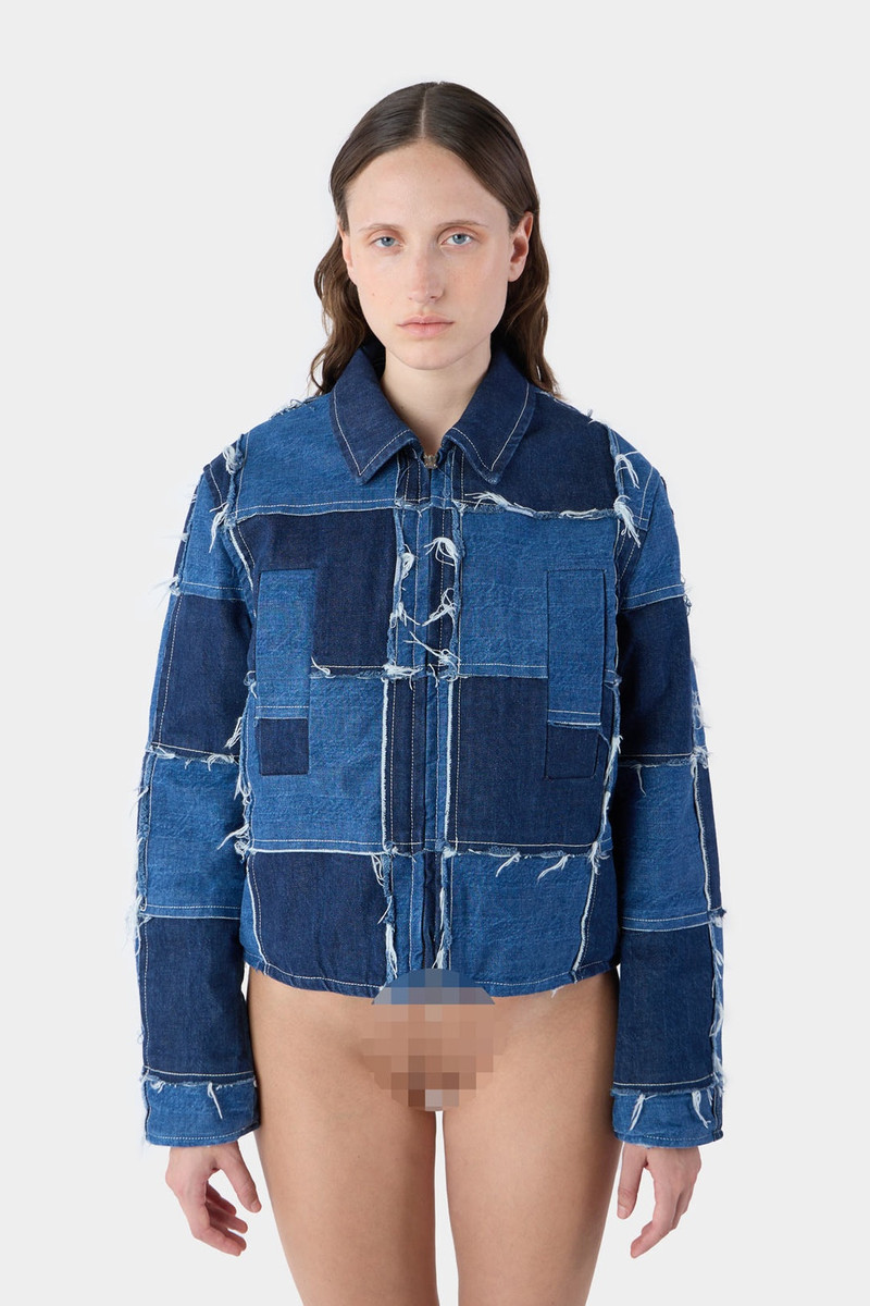 SUNNEI PATCHWORK BOMBER / denim outlook