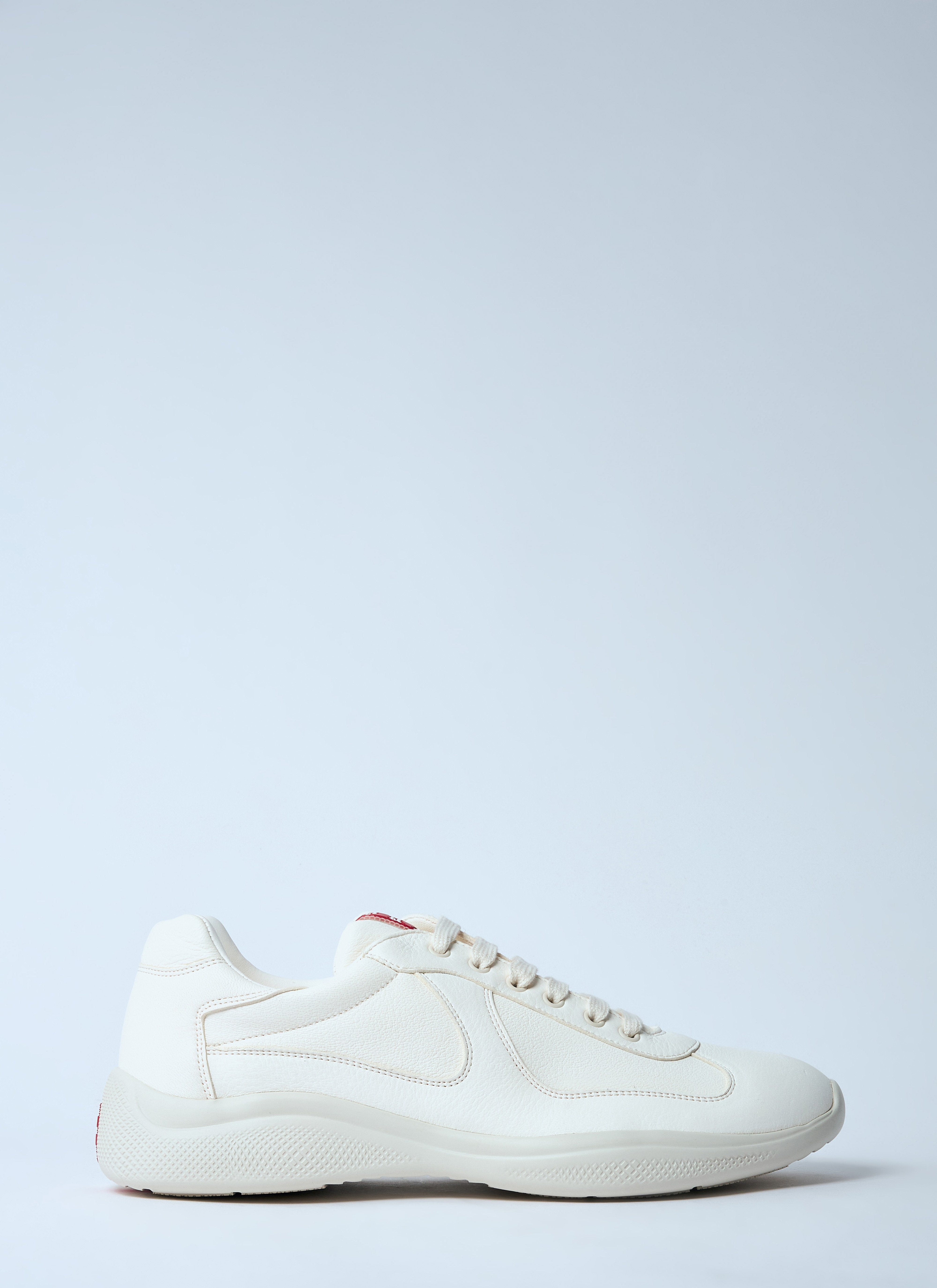 Prada Men Leather Low-Top Sneakers - 7