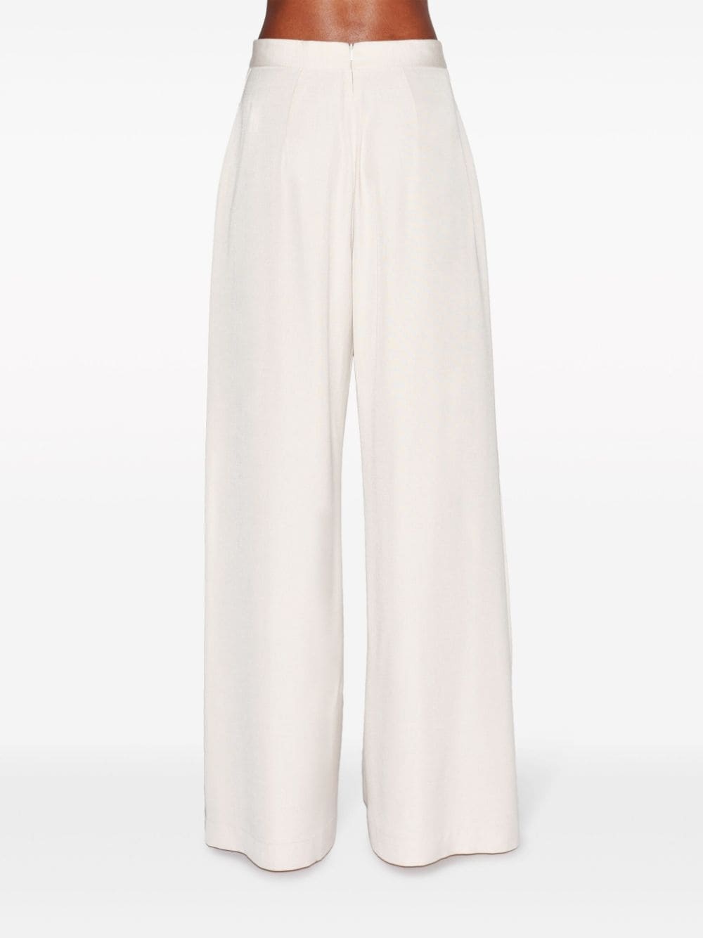 high-waist wide-leg trousers - 4