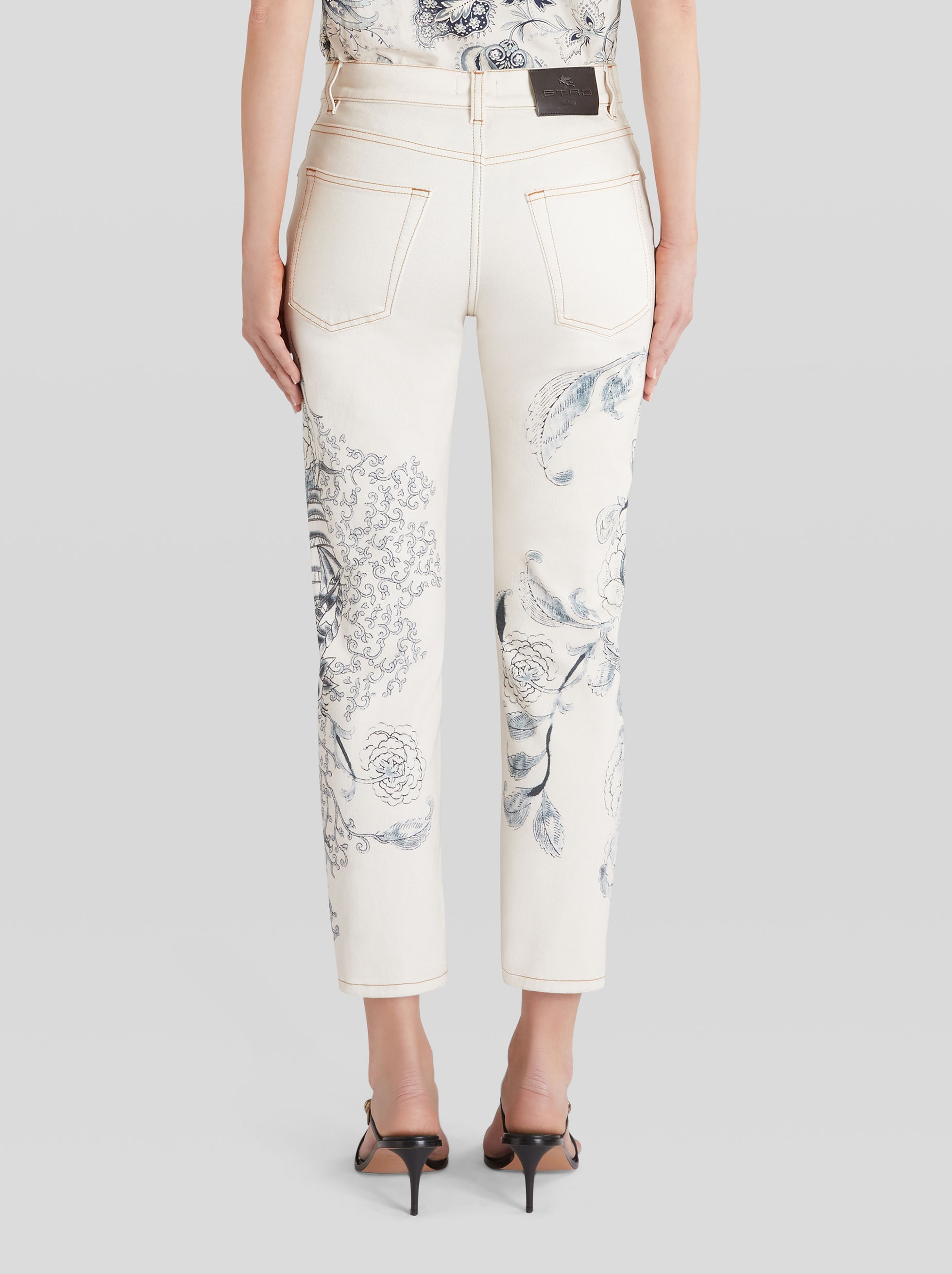 JEANS WITH PLACED PRINT - 4