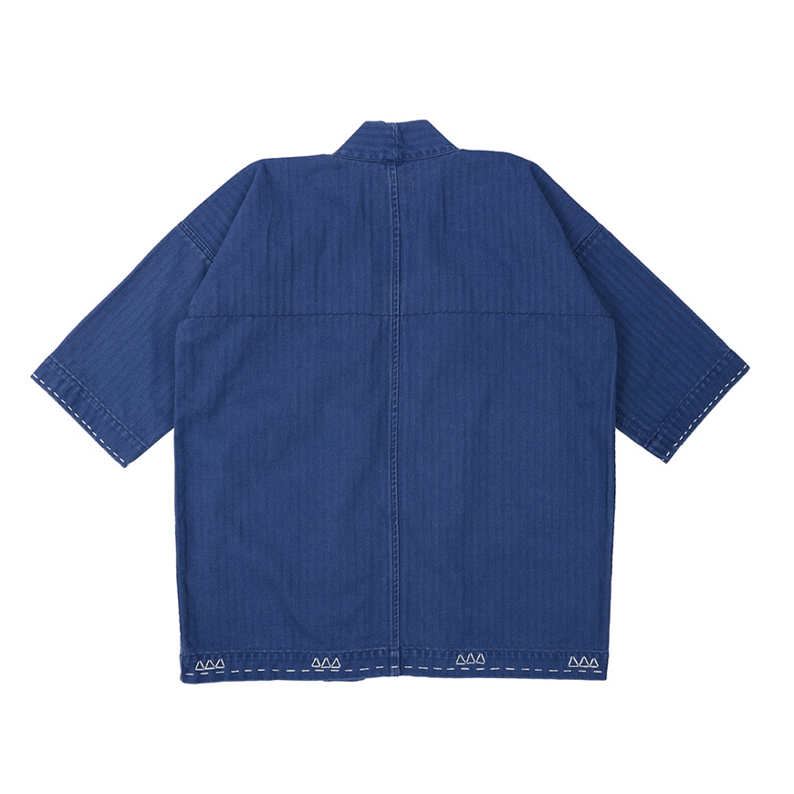 SANJURO KIMONO (HERRINGBONE) INDIGO - 2