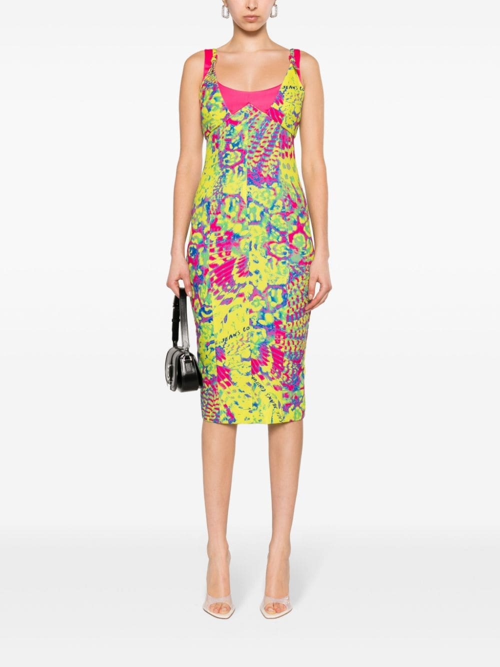 Animalier bodycon midi dress - 2