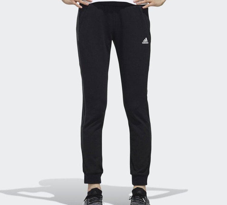 (WMNS) adidas 3-STRIPES ANKLE Cone Sports Pants Black DY8698 - 3