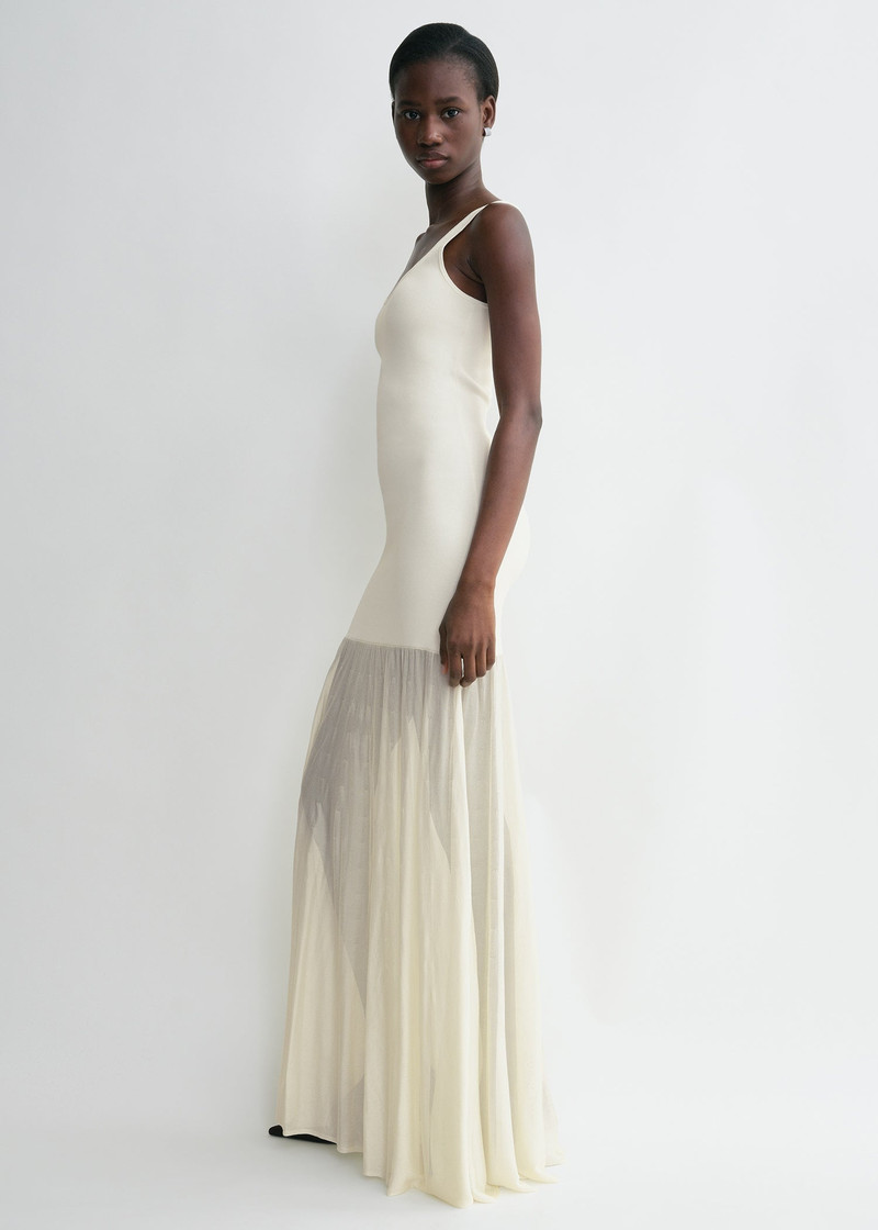 Totême Evening tank dress macadamia outlook