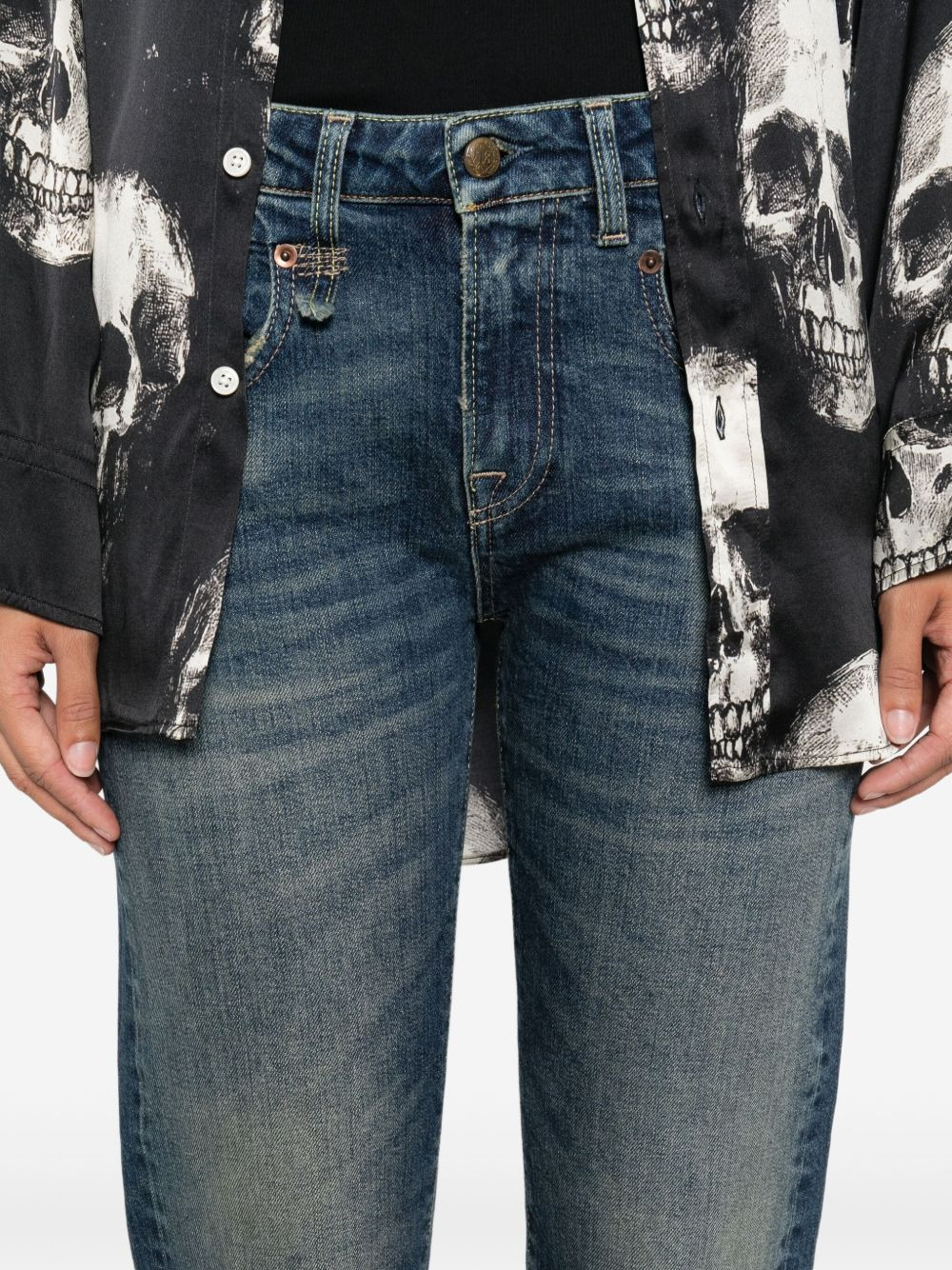 five-pockets stretch jeans - 5