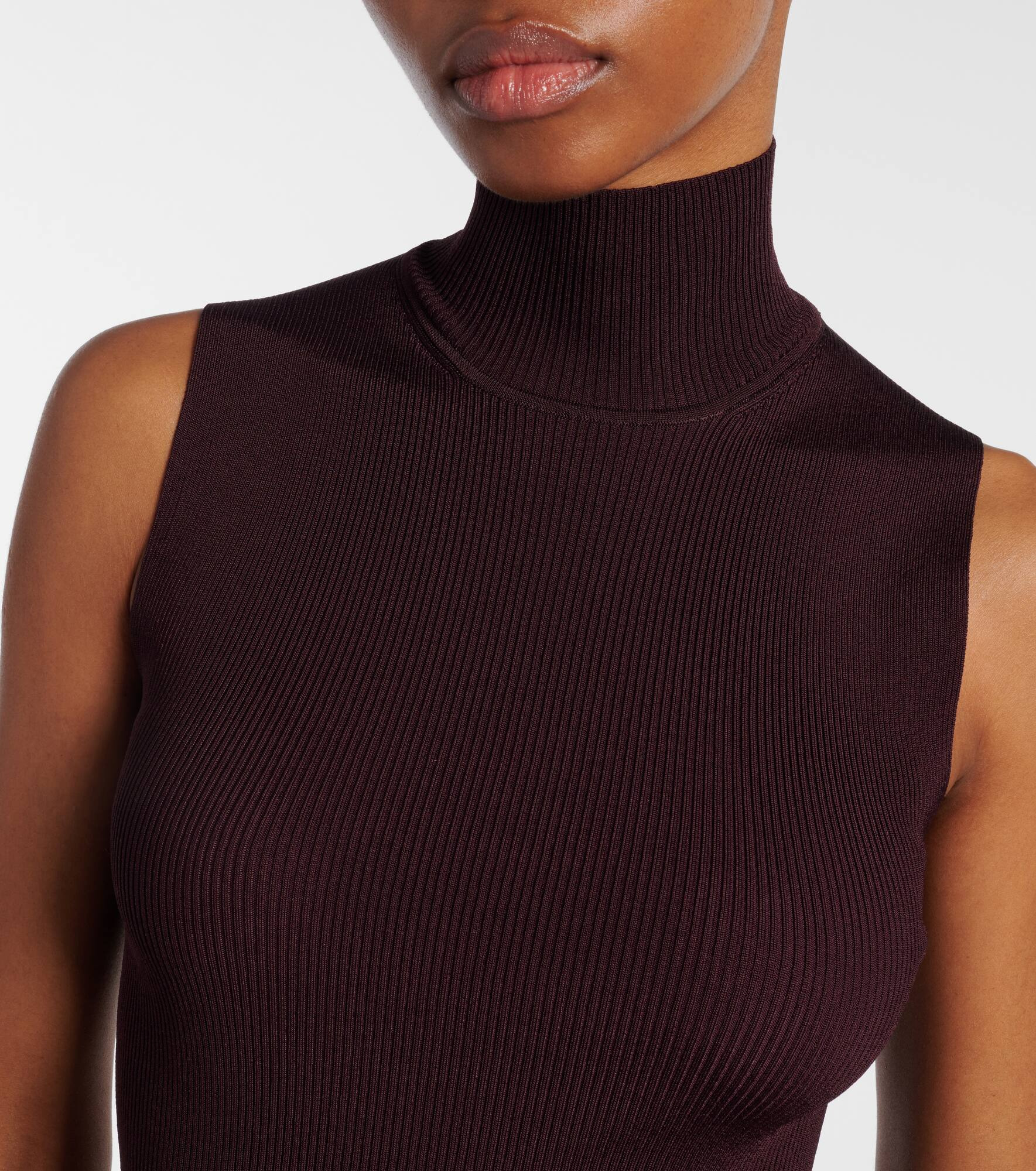 Benita ribbed-knit turtleneck top - 4