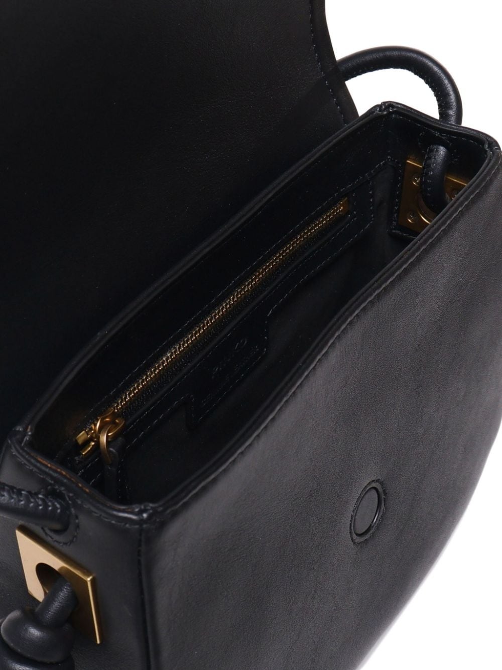 logo-buckle shoulder bag - 4