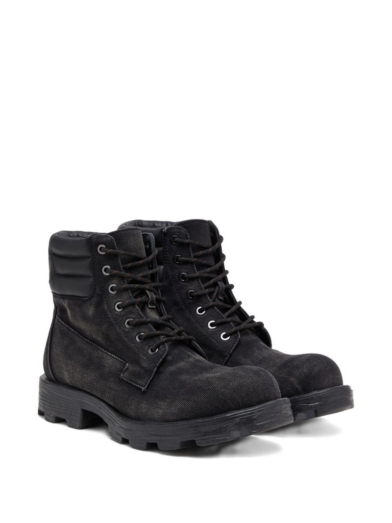 Diesel D-Hammer faded lace-up boots outlook