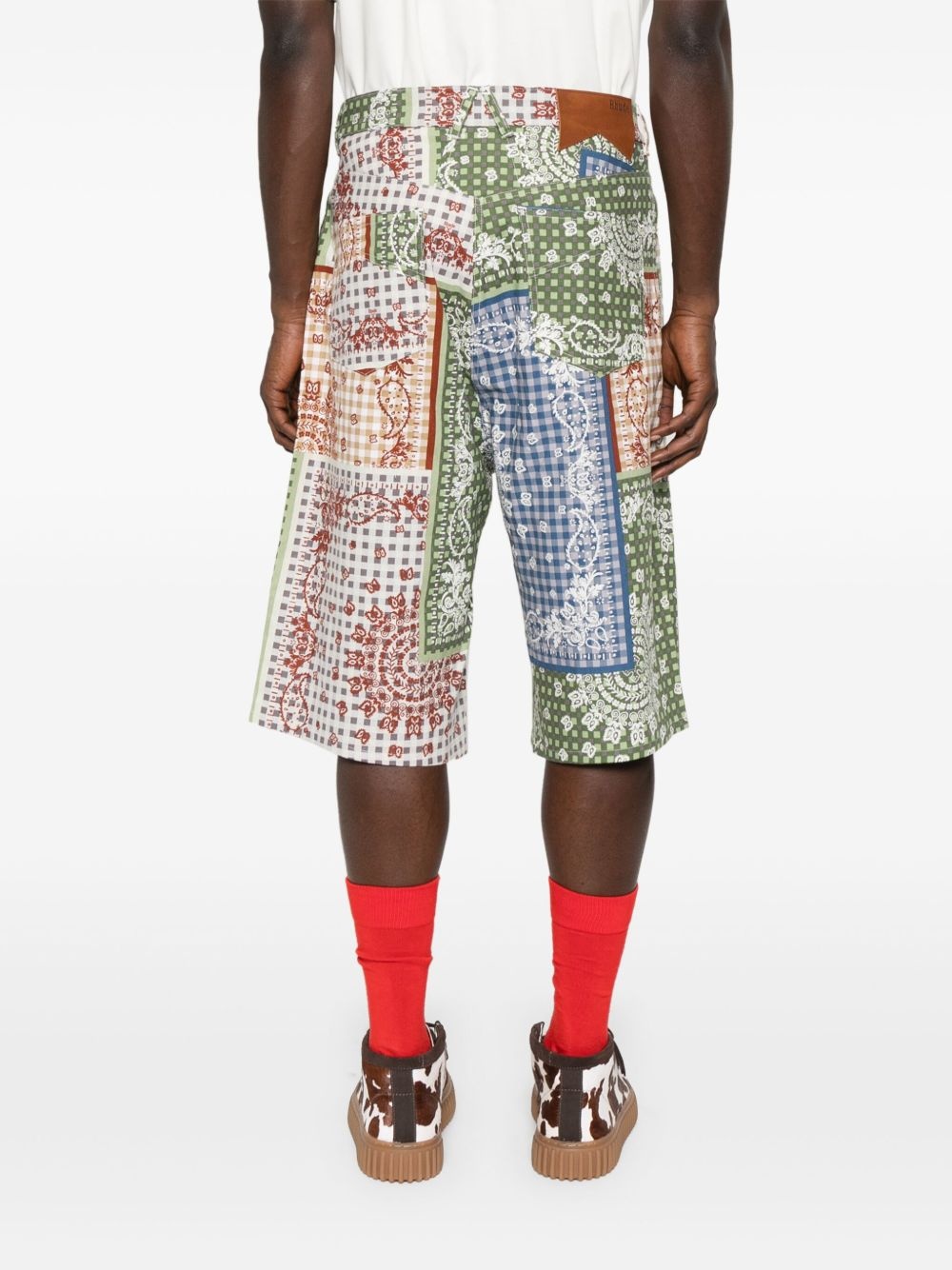 bandana traxedo shorts - 4