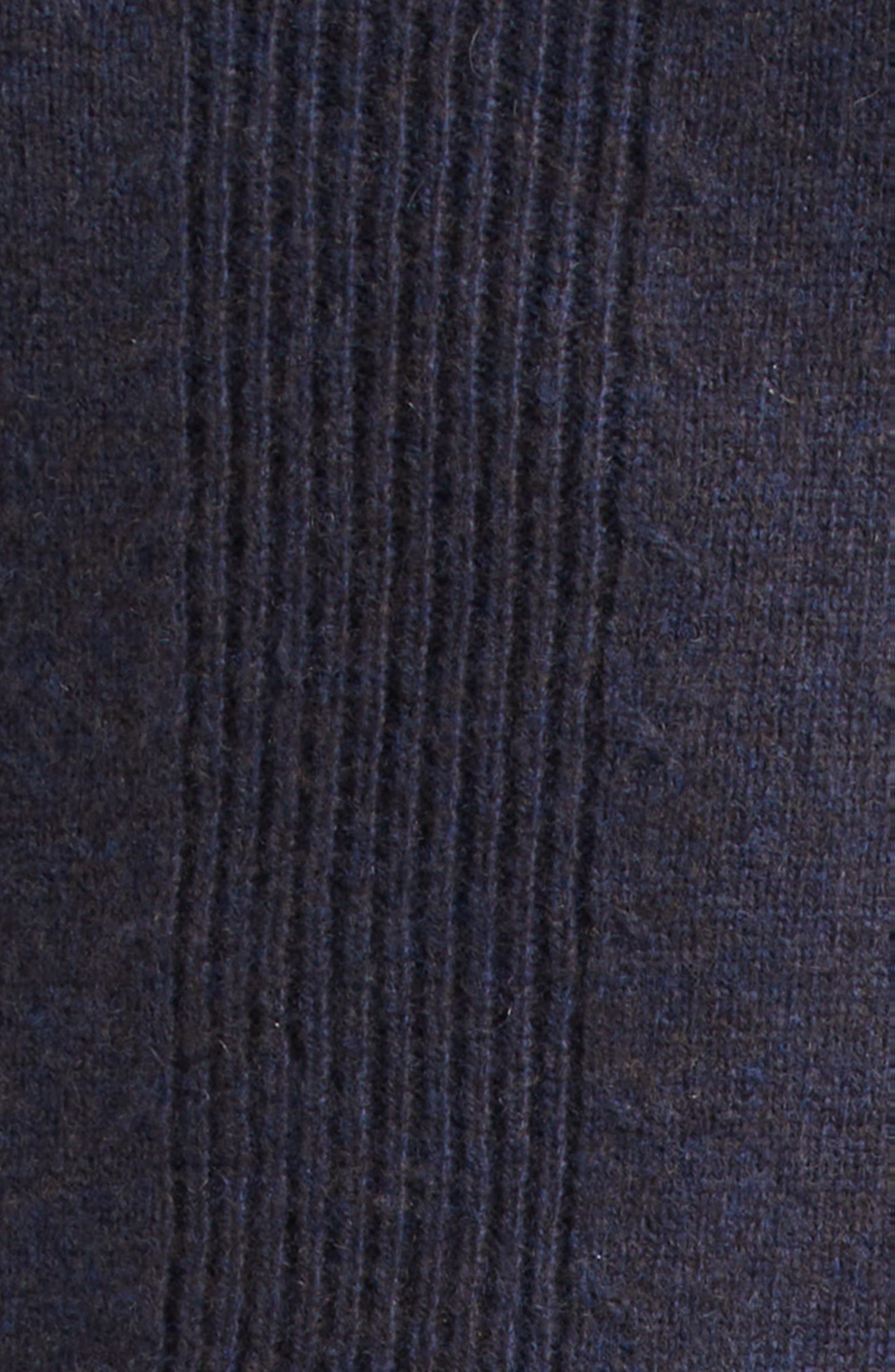 Emporio Armani Melange Turtleneck Wool Sweater in Solid Medium Blue at Nordstrom - 7