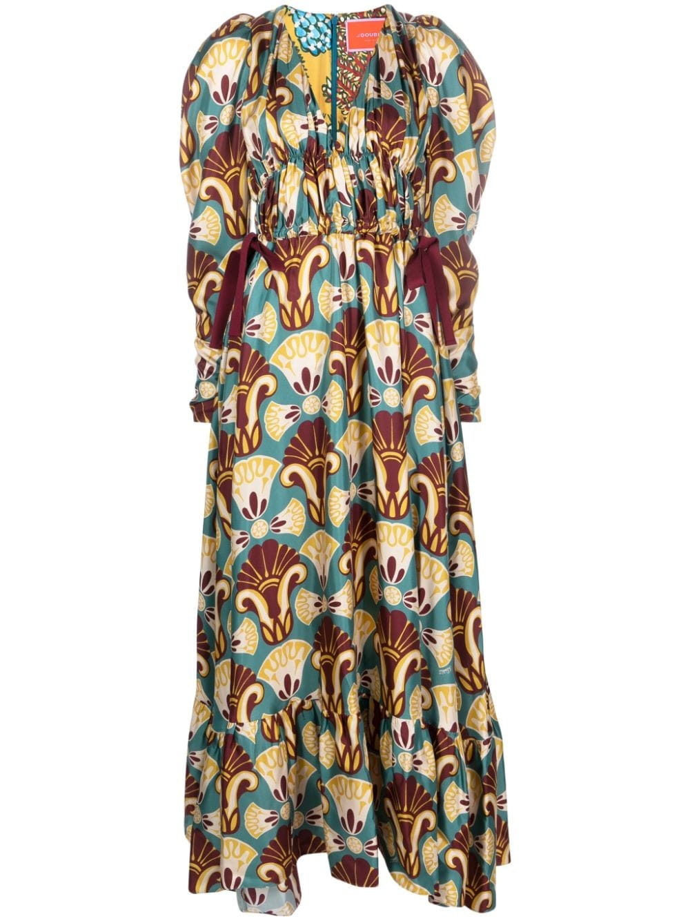 Biennale graphic-print maxi dress - 1