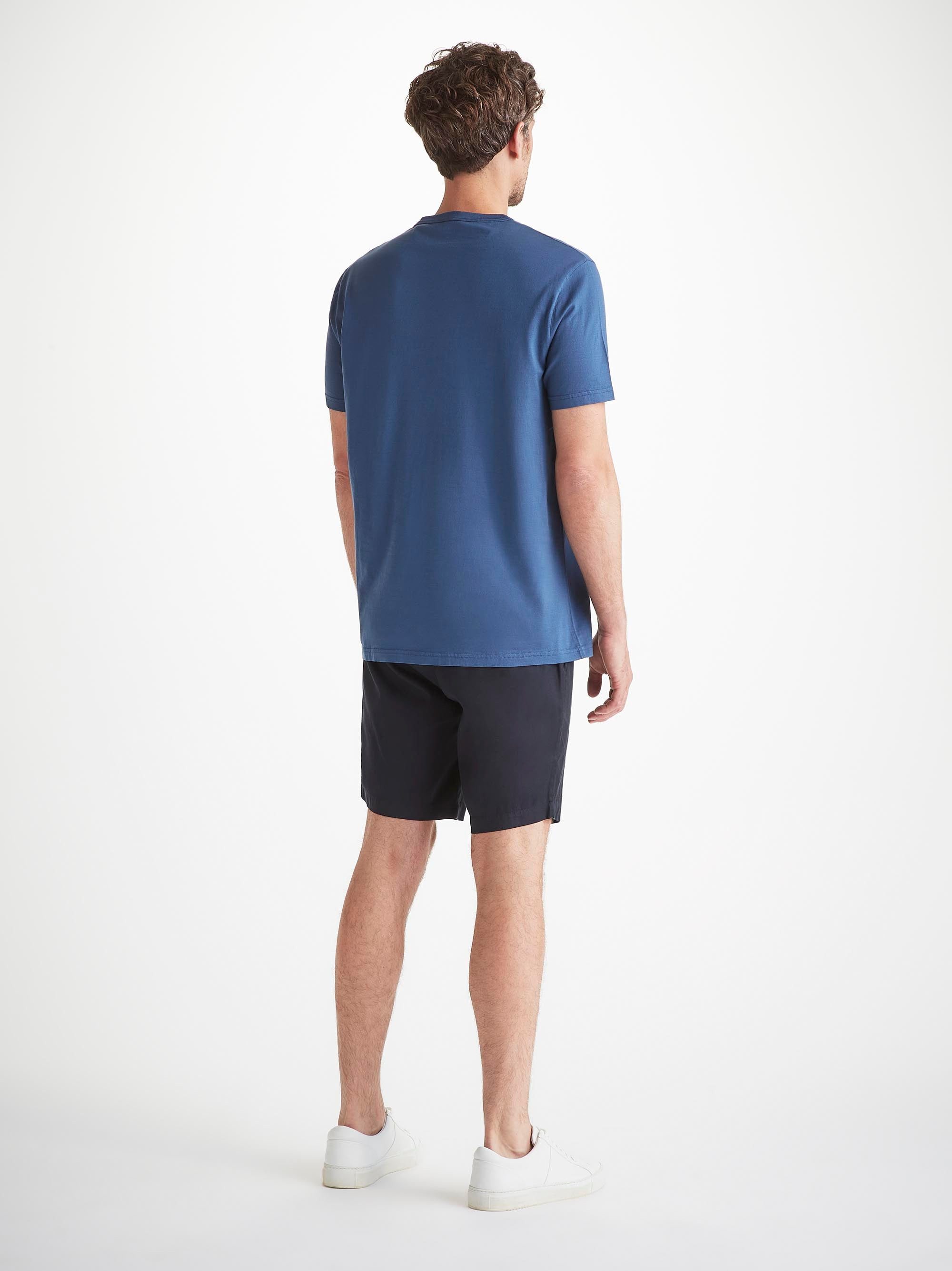 Men's Shorts Harris Lyocell Cotton Navy - 4