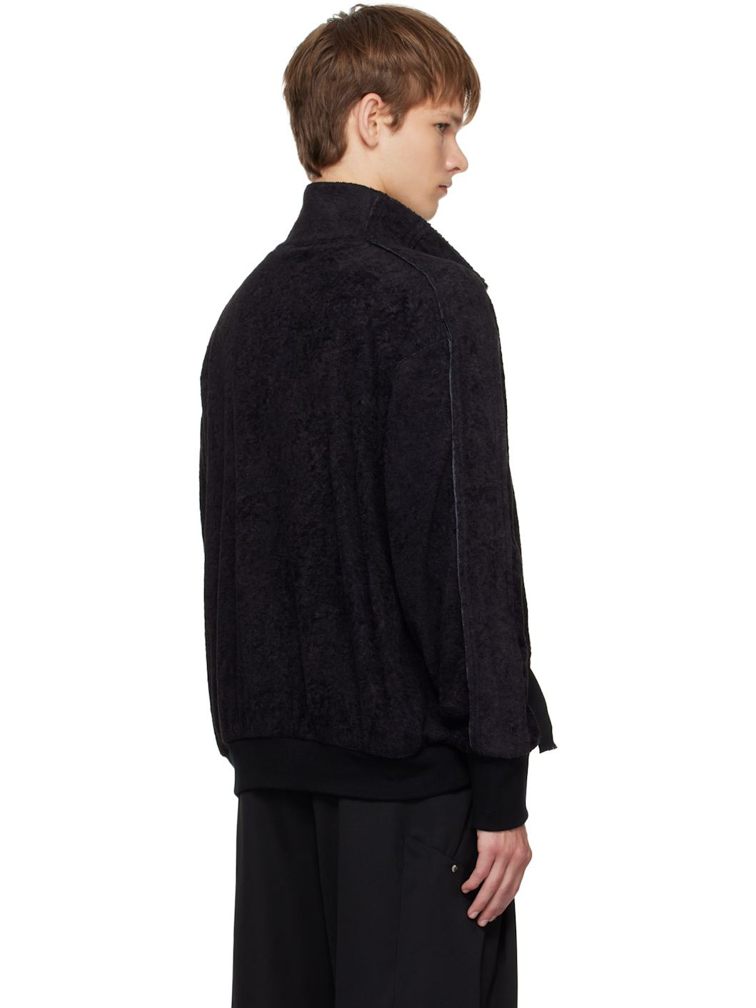 Black Teardrop Track Jacket - 3