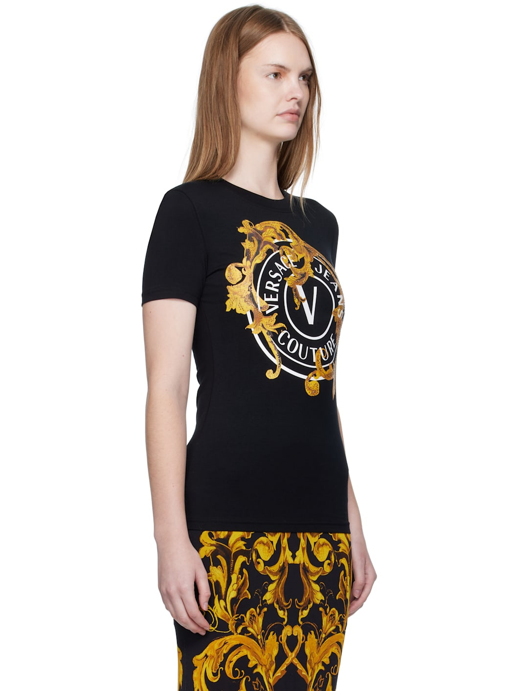 Black Printed T-shirt - 2