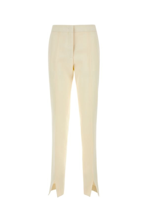パンツ Jil Sander Ivory viscose blend pant (J01KA0137J65005 105) Jil Sander Jil Sander Woman Ivory Viscose Blend Pant