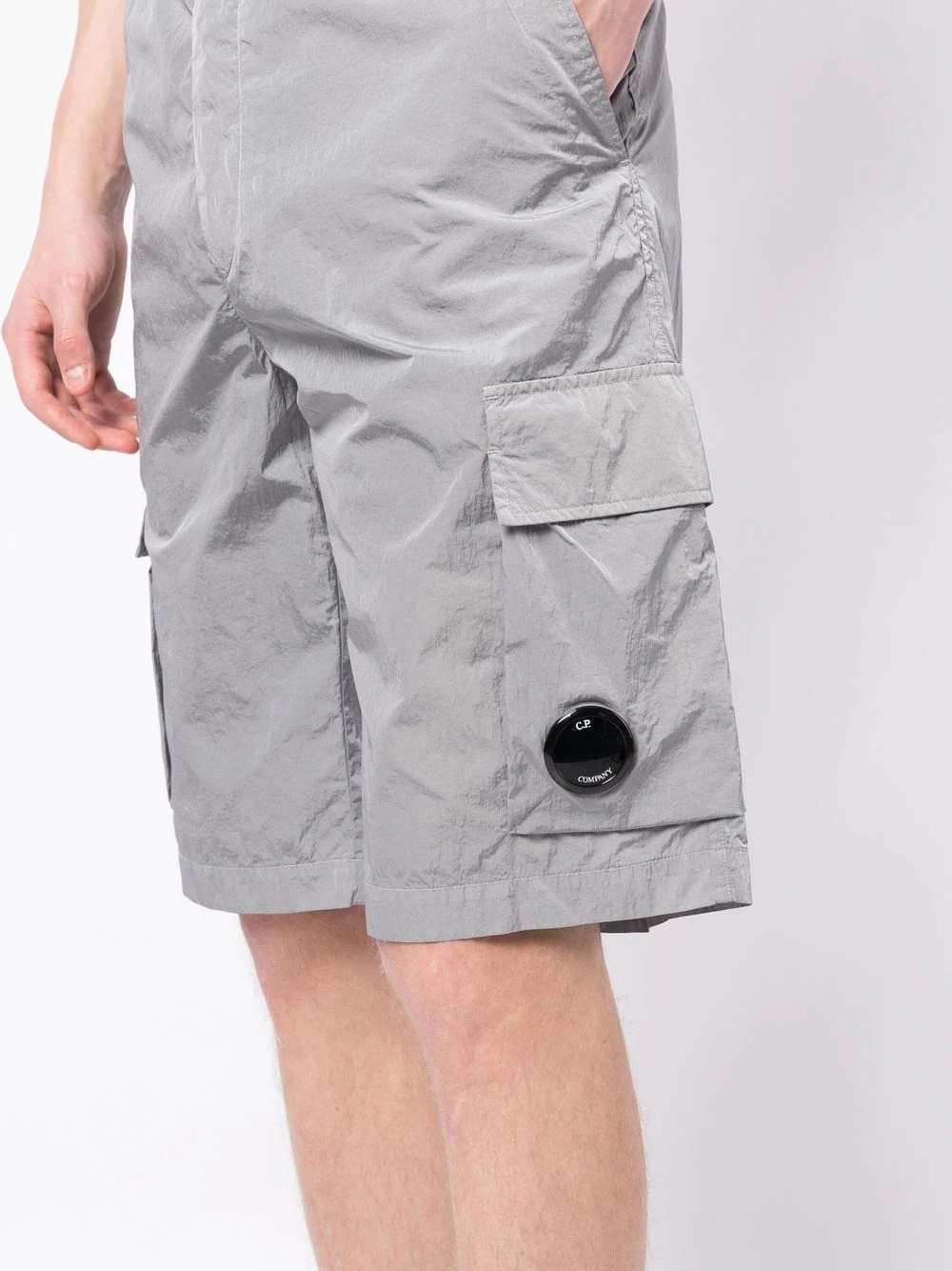 logo-plaque cargo shorts - 5