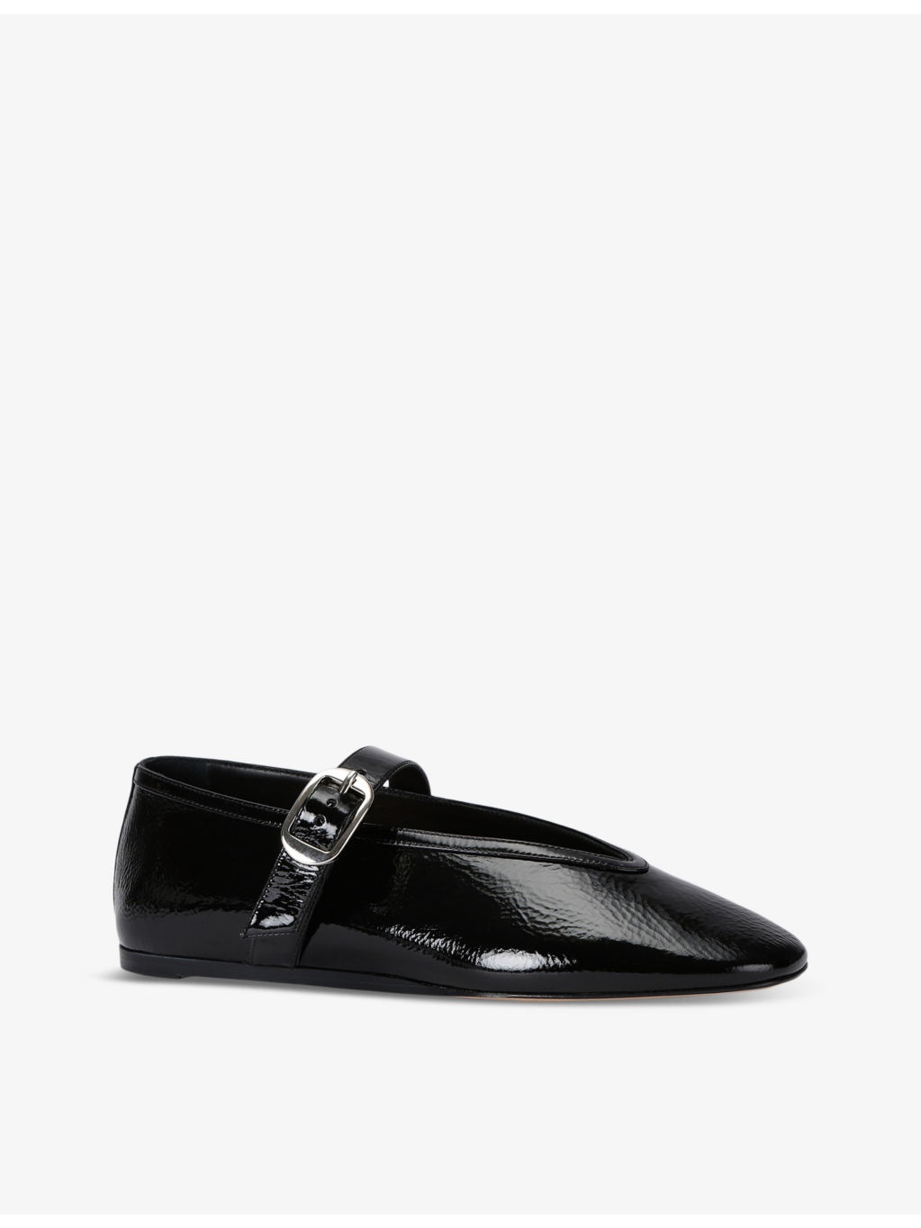 Stella pointed-vamp patent-leather Mary-Jane flats - 3