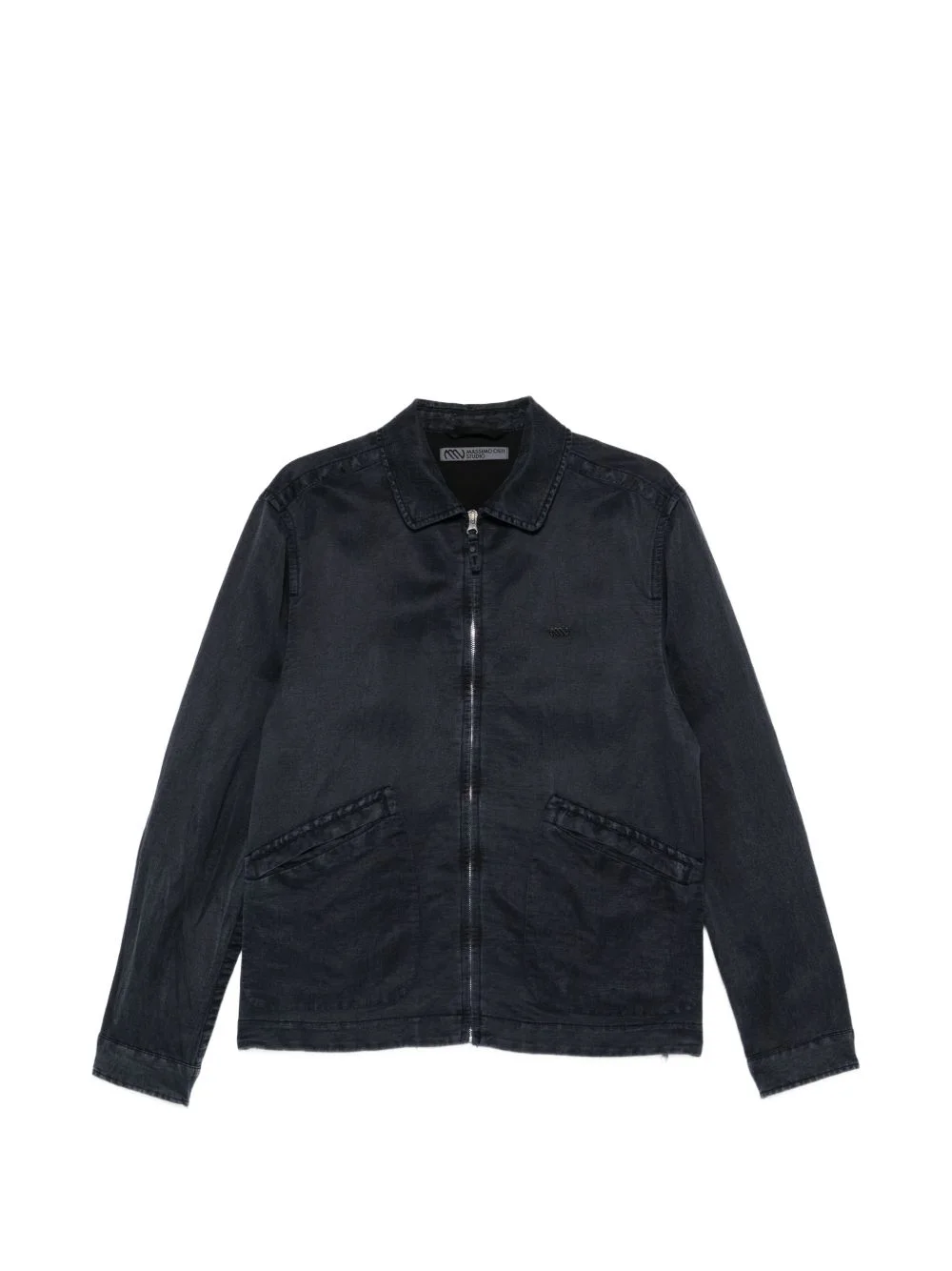 zip-fastening long-sleeve jacket - 1