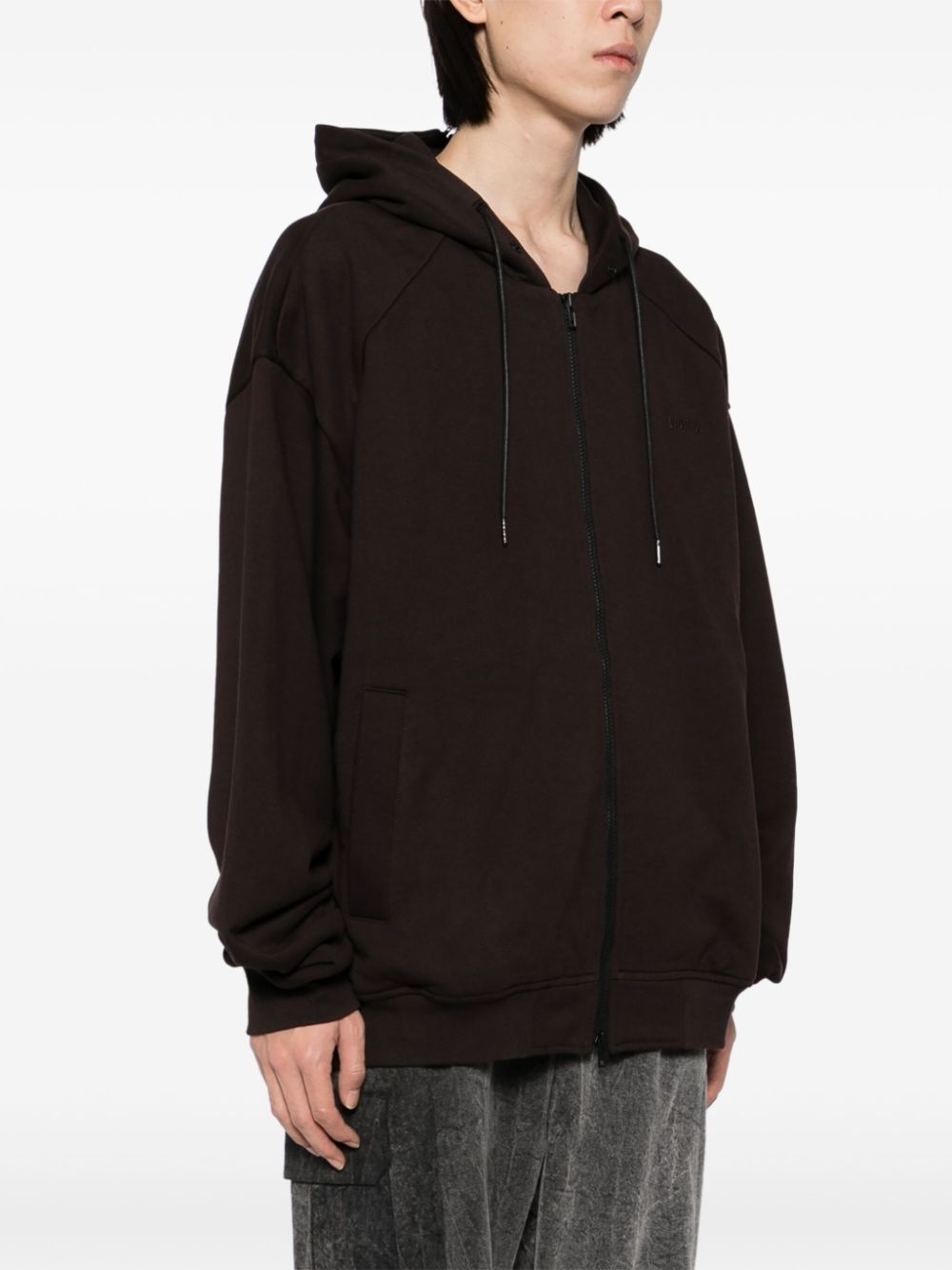 zip-up hooded jacket - 3