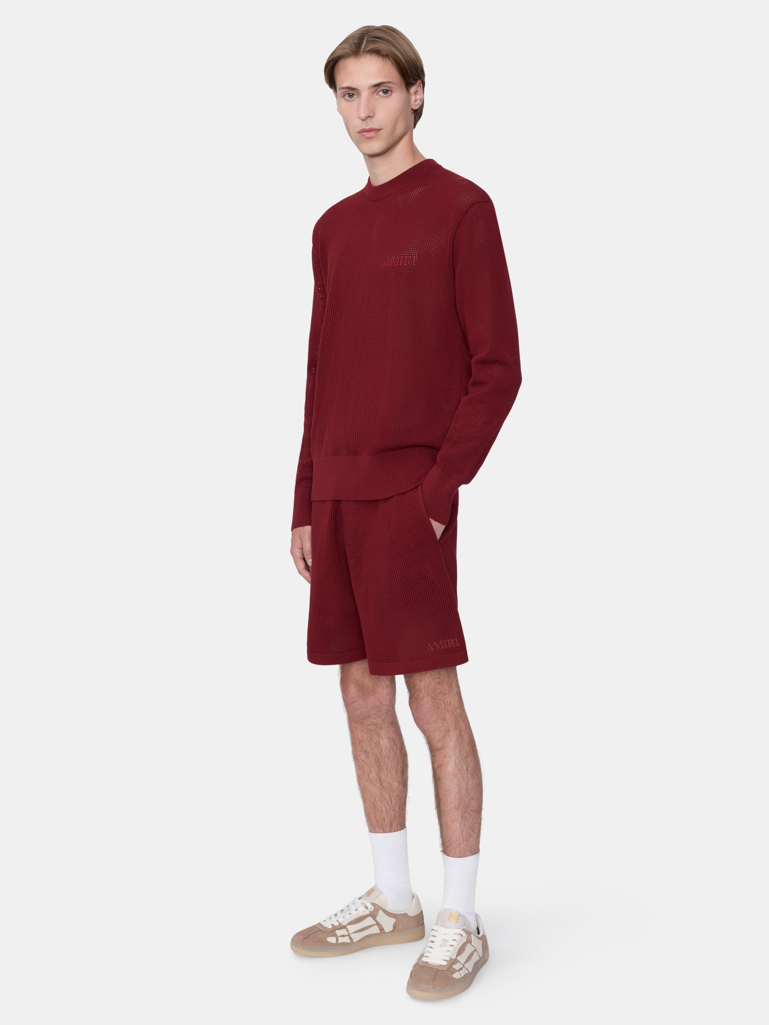 AMIRI CROCHET MESH SHORT - 3