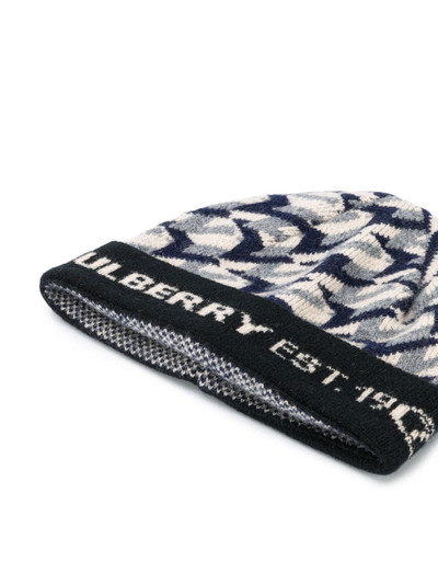 Mulberry monogram knit beanie outlook