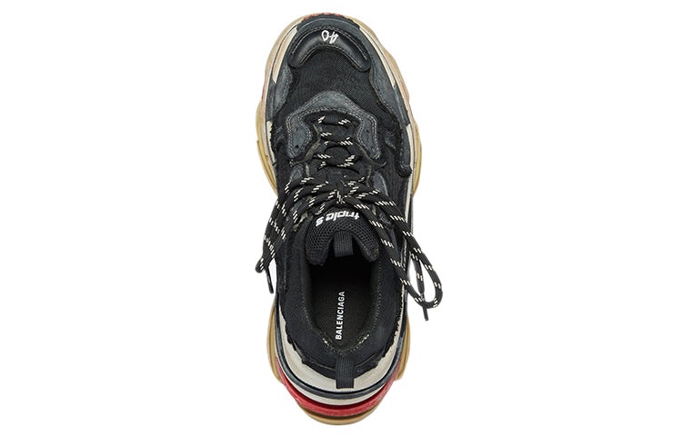 (WMNS) Balenciaga Triple S 'Black' 524037W3CS11061 - 4