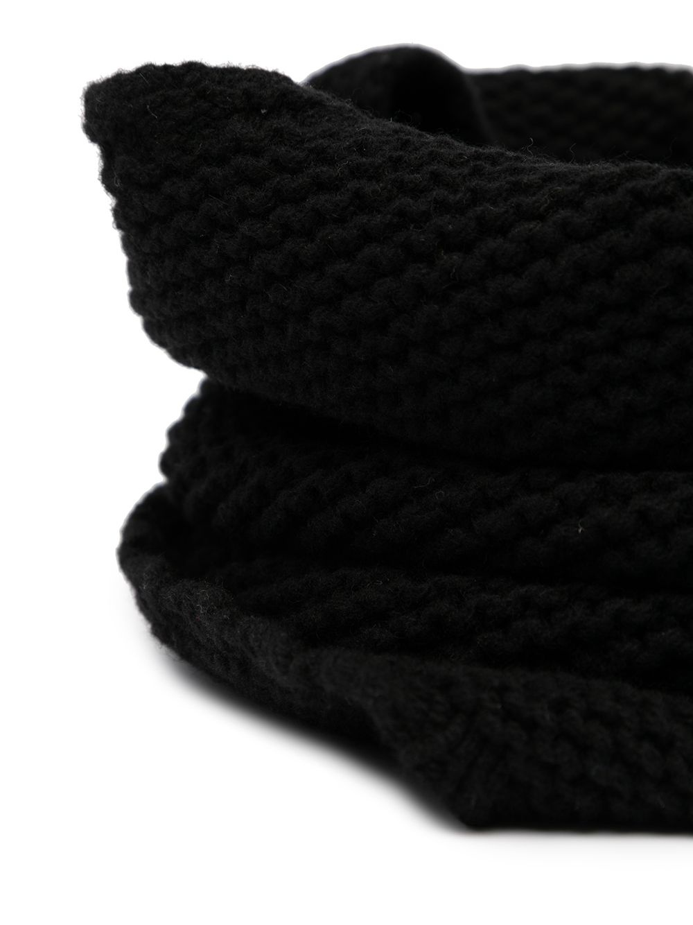 knitted funnel neck scarf - 3