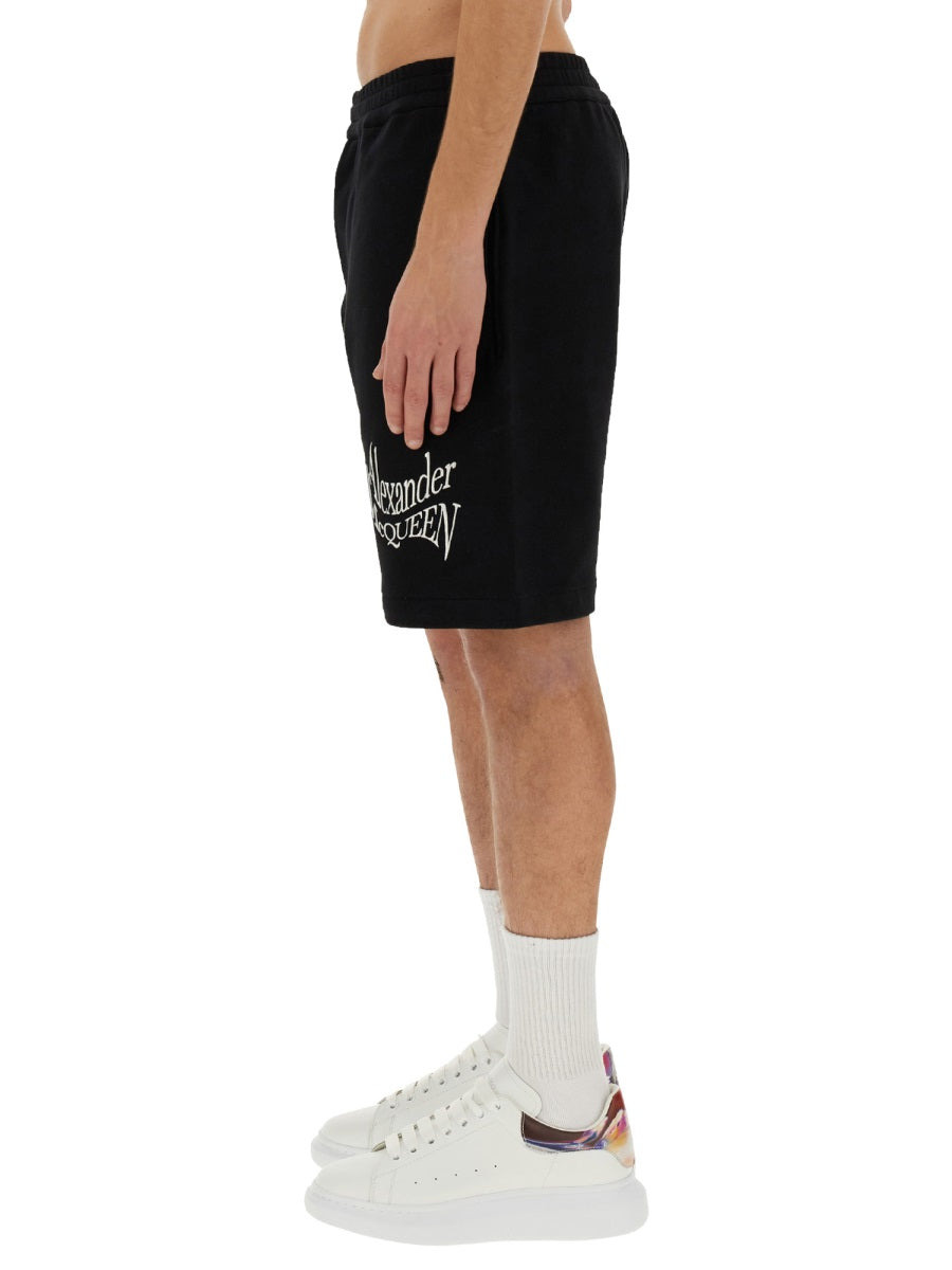 Alexander Mcqueen Men Bermuda With Logo - 4