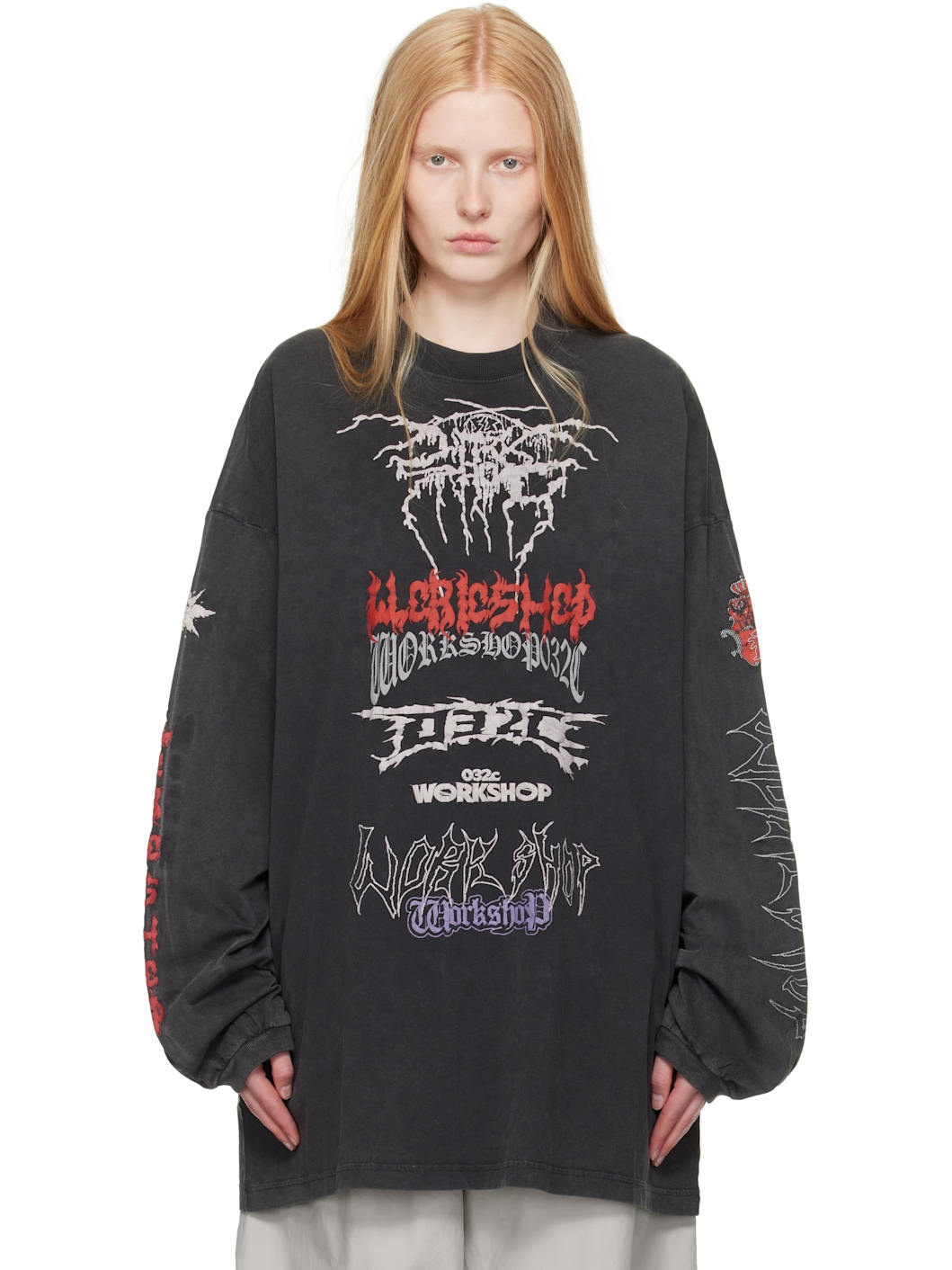 Gray Telepresence Oversized T-shirt - 1