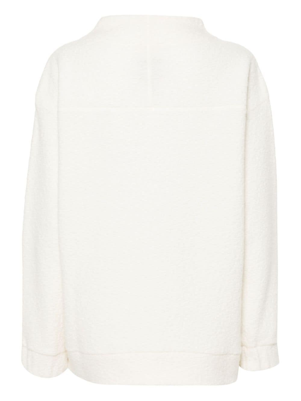 Kira logo-patch bouclÃ© jumper - 2