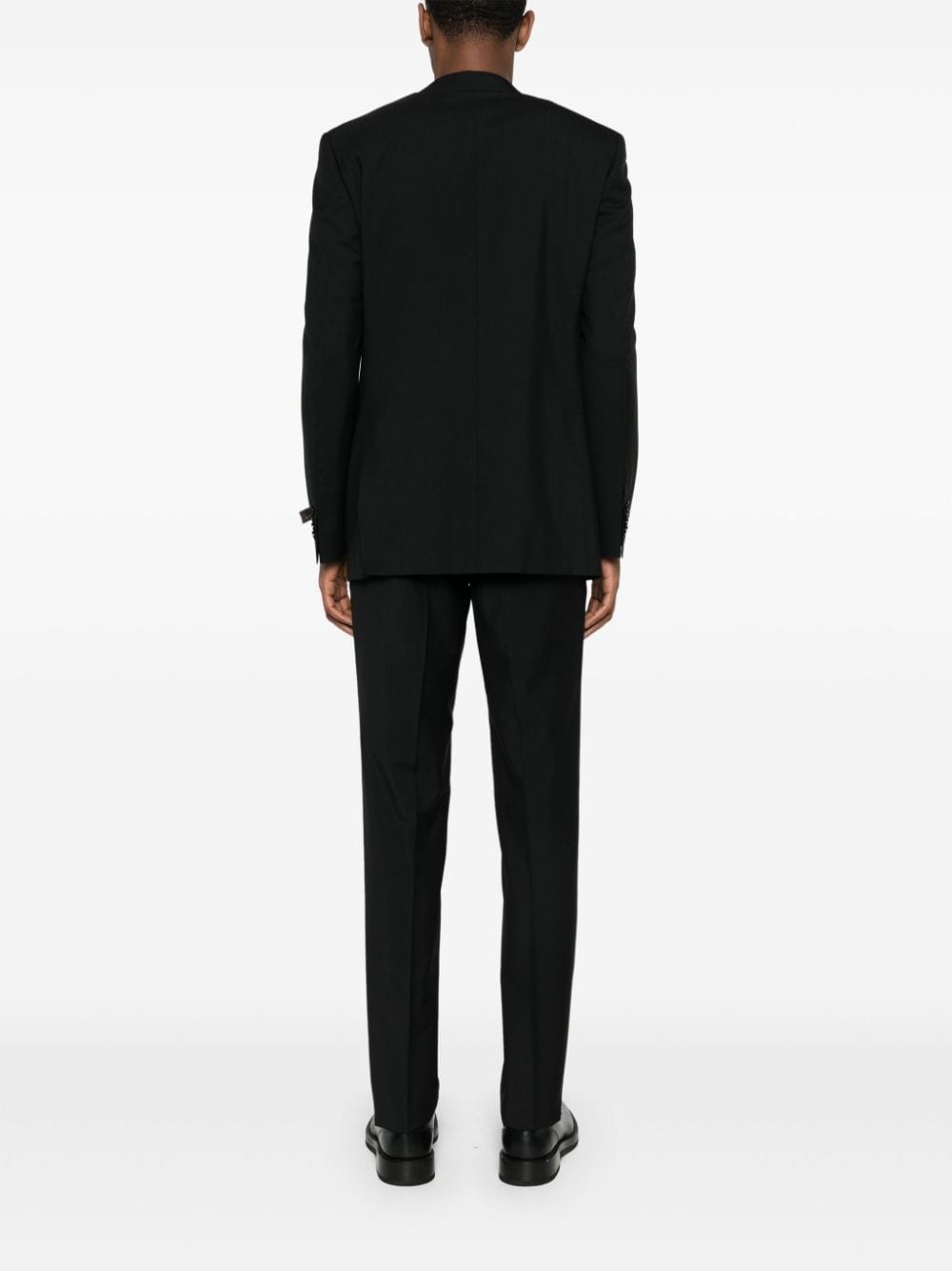 single-breasted wool suit - 4