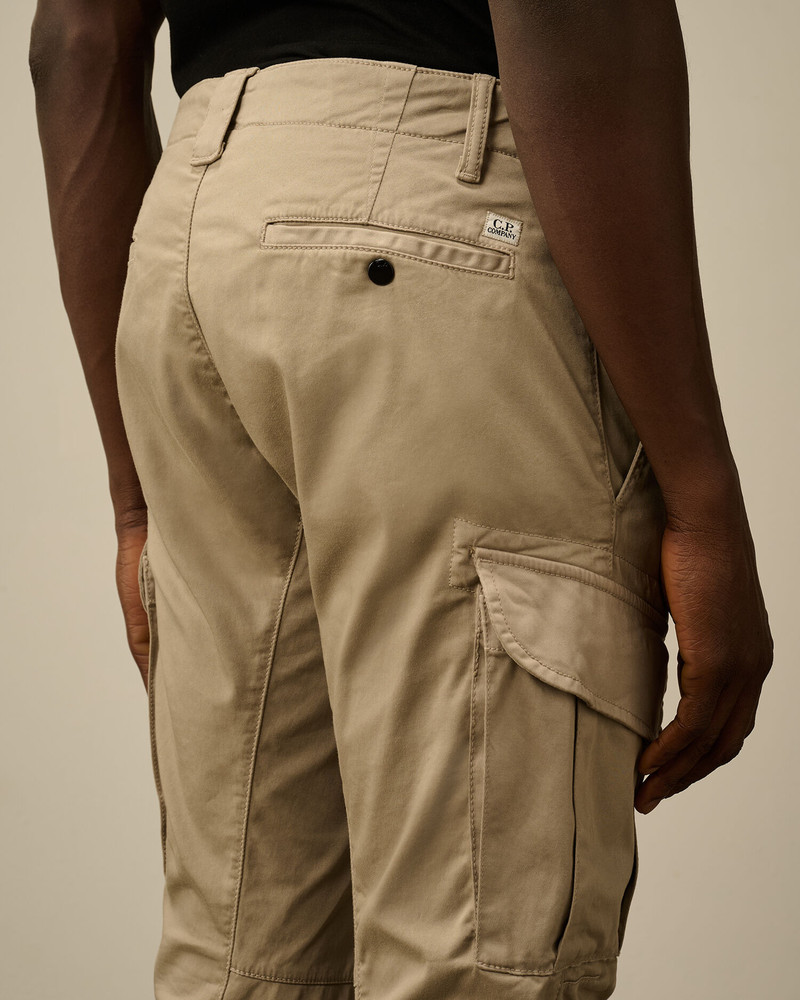 Stretch Sateen Cargo Logo Pants 6